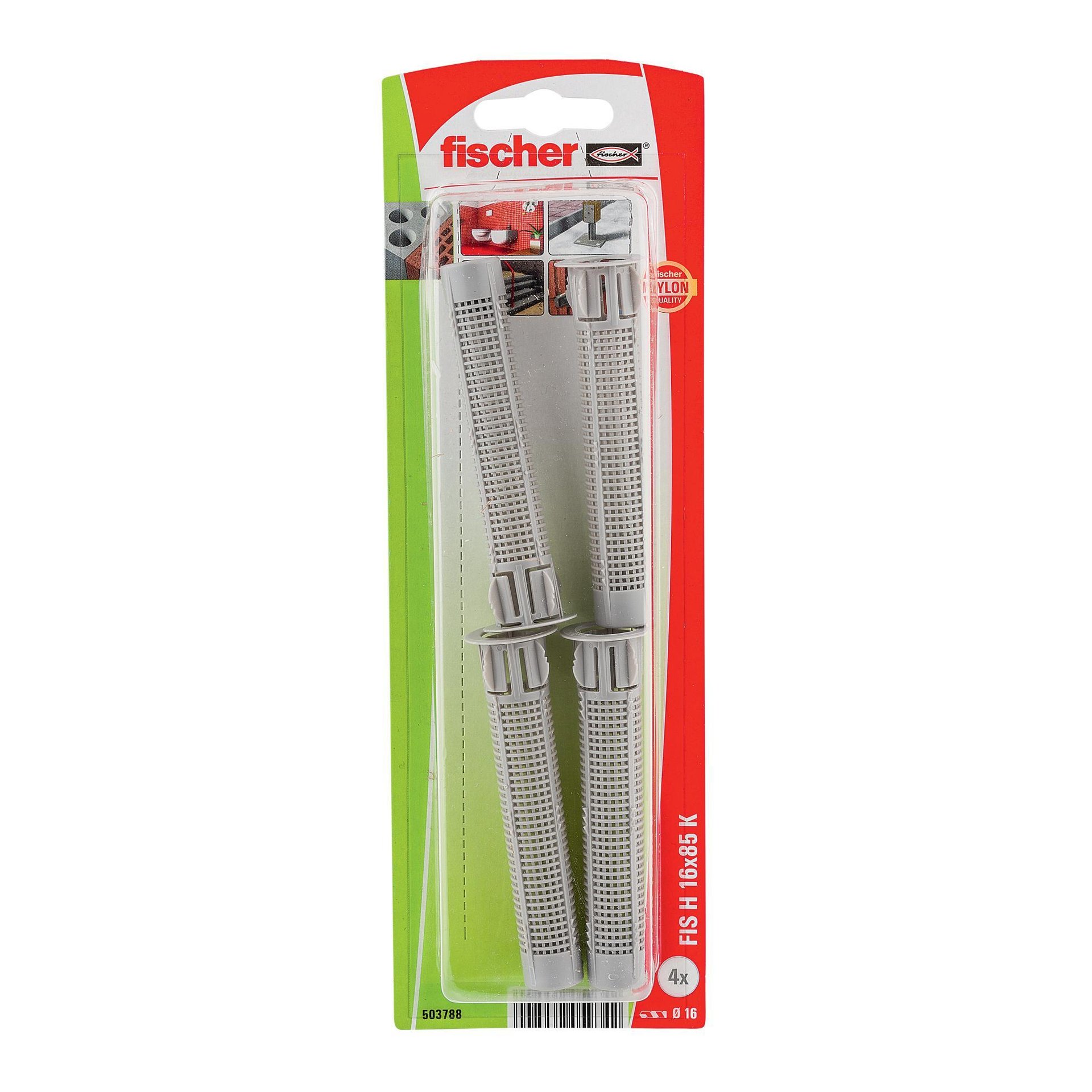 Tassello per ancoraggio chimico FISCHER L 85 mm, Ø 16 mm, 4 pezzi