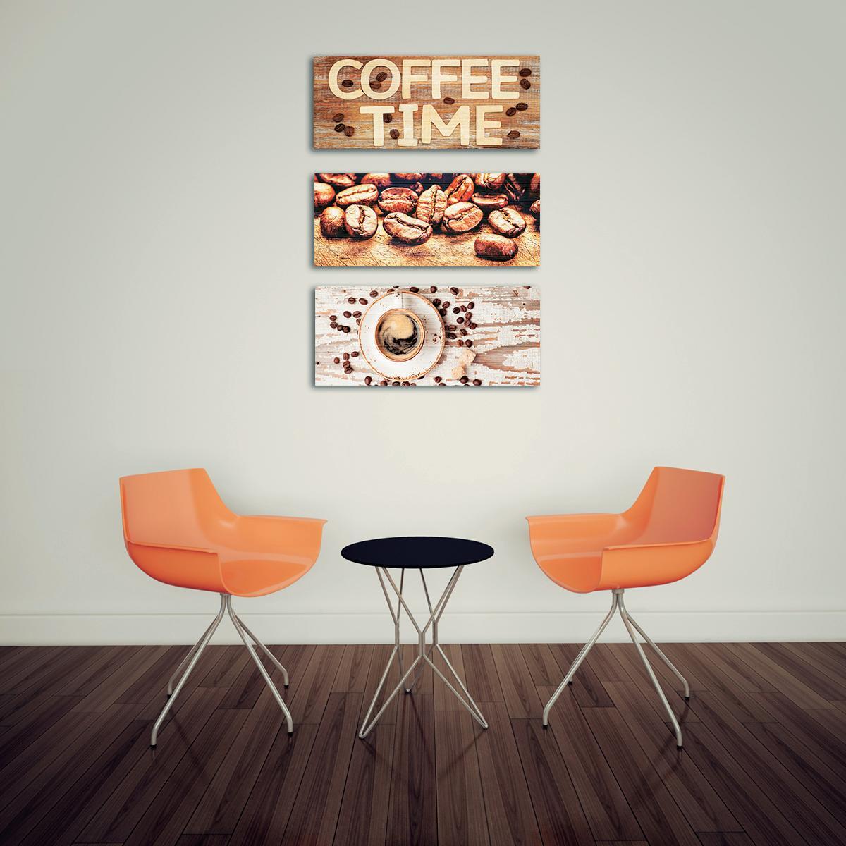 Stampa su legno Coffee Time 20x50 cm - 3