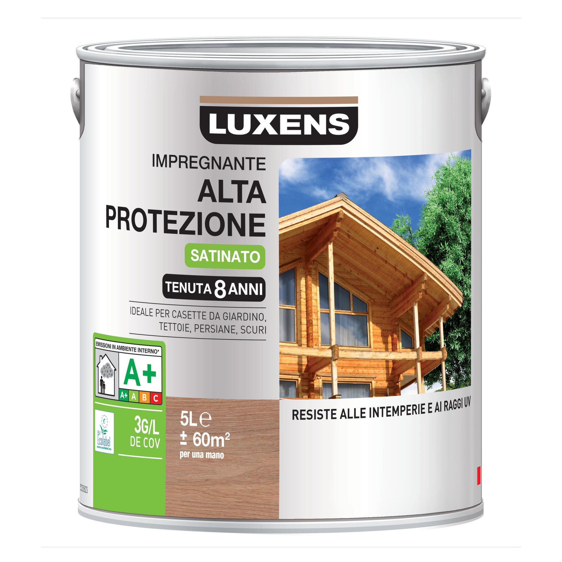 Impregnante a base acqua LUXENS Alta Protezione bianco 5 L
