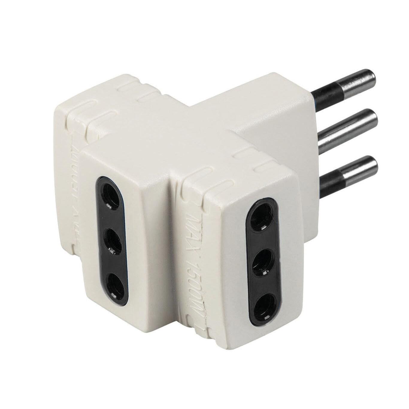 Adattatore 10 A 10 A bianco