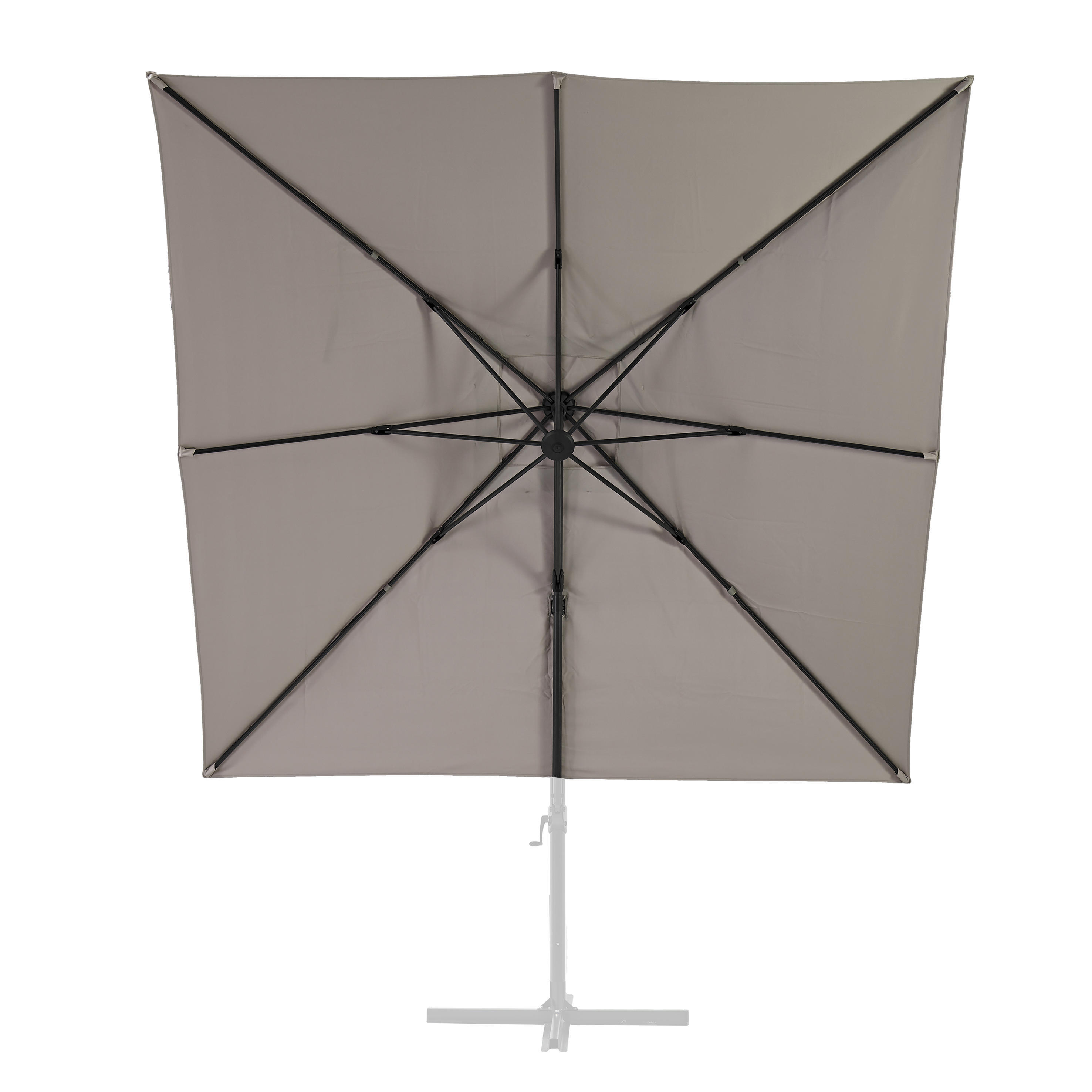 Telo di ricambio ombrellone Aura NATERIAL colore tortora 290 x 290 cm - 5