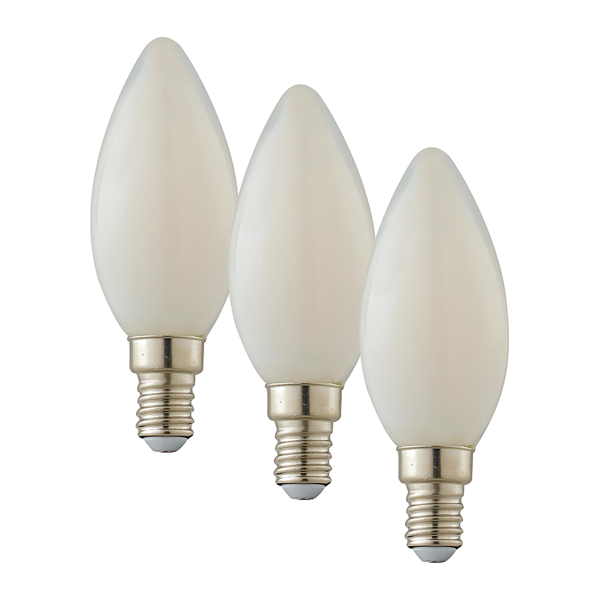 Lampadina LED Filamento, E14, Oliva, Bianco, Luce Fredda, 4W=470LM ...