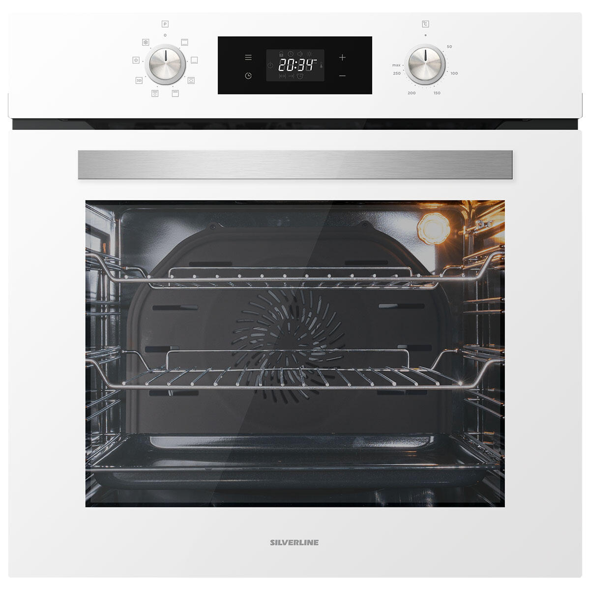 Forno da incasso elettrico multifunzione ventilato SILVERLINE BO6504W01  pulizia vapore | Leroy Merlin