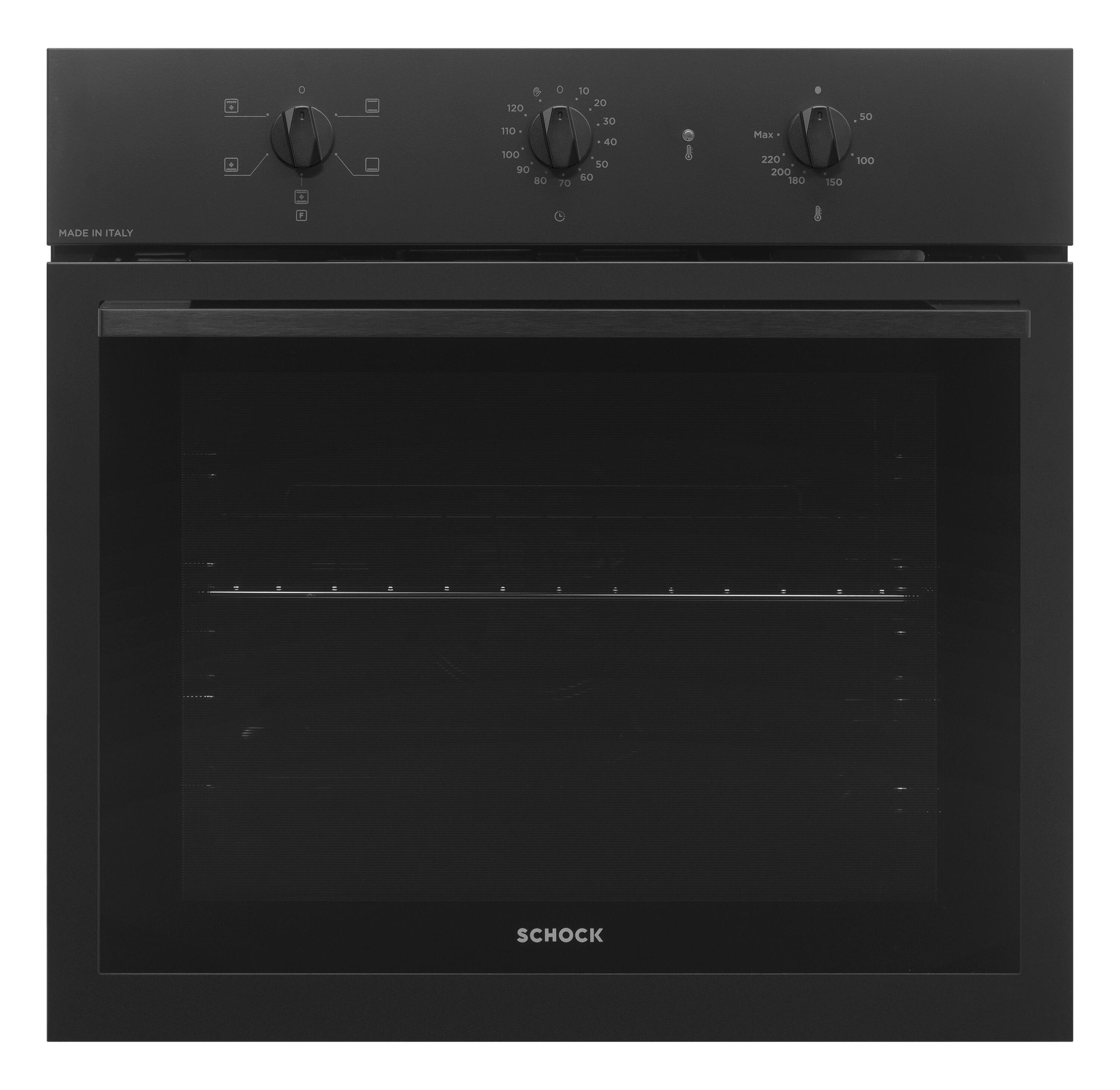 Forno da incasso elettrico multifunzione ventilato SCHOCK F605SFP52BK  pulizia manuale | Leroy Merlin