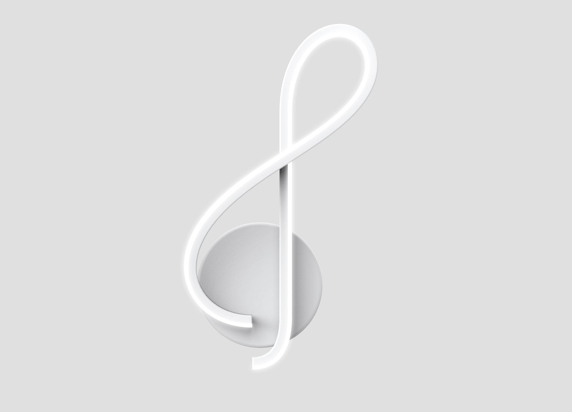 Applique moderno Violino LED integrato bianco, in alluminio, 12 cm, Strip LED luci