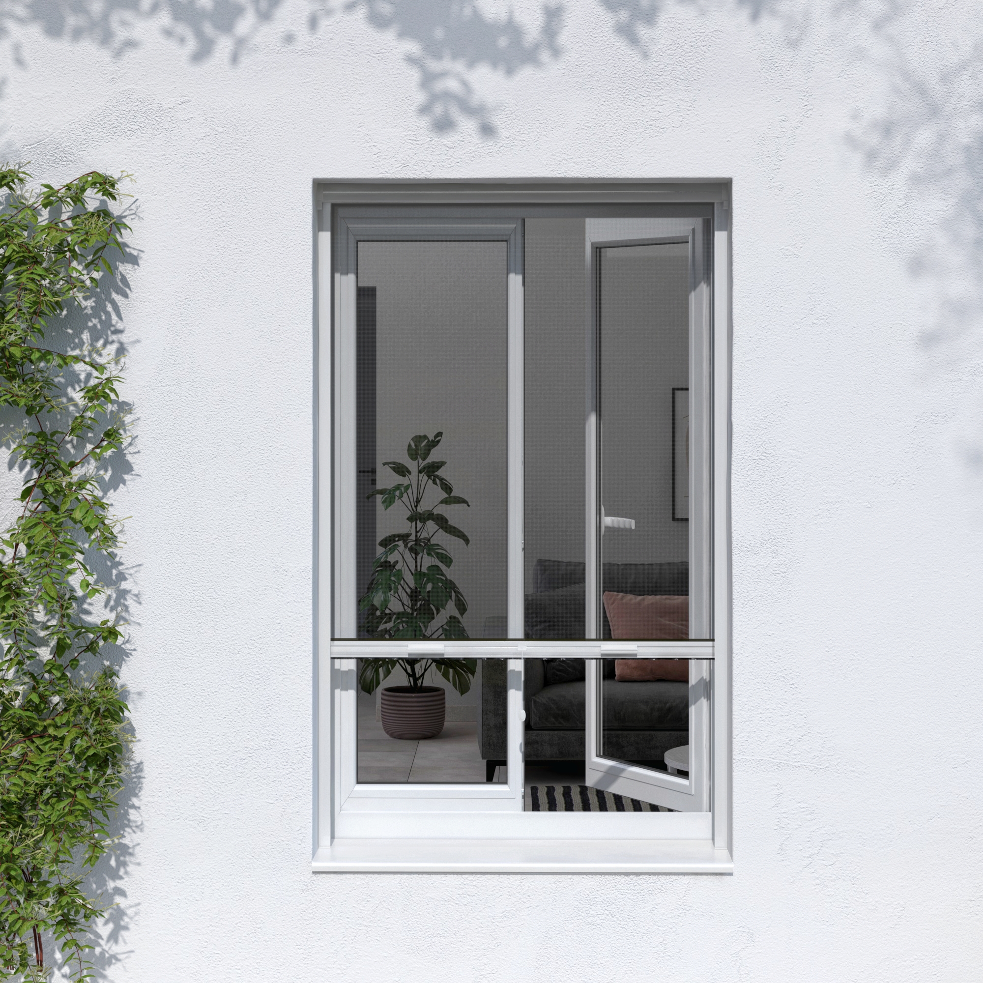 Zanzariera avvolgibile ARTENS per finestra L 100 x H 160 cm bianco - 1