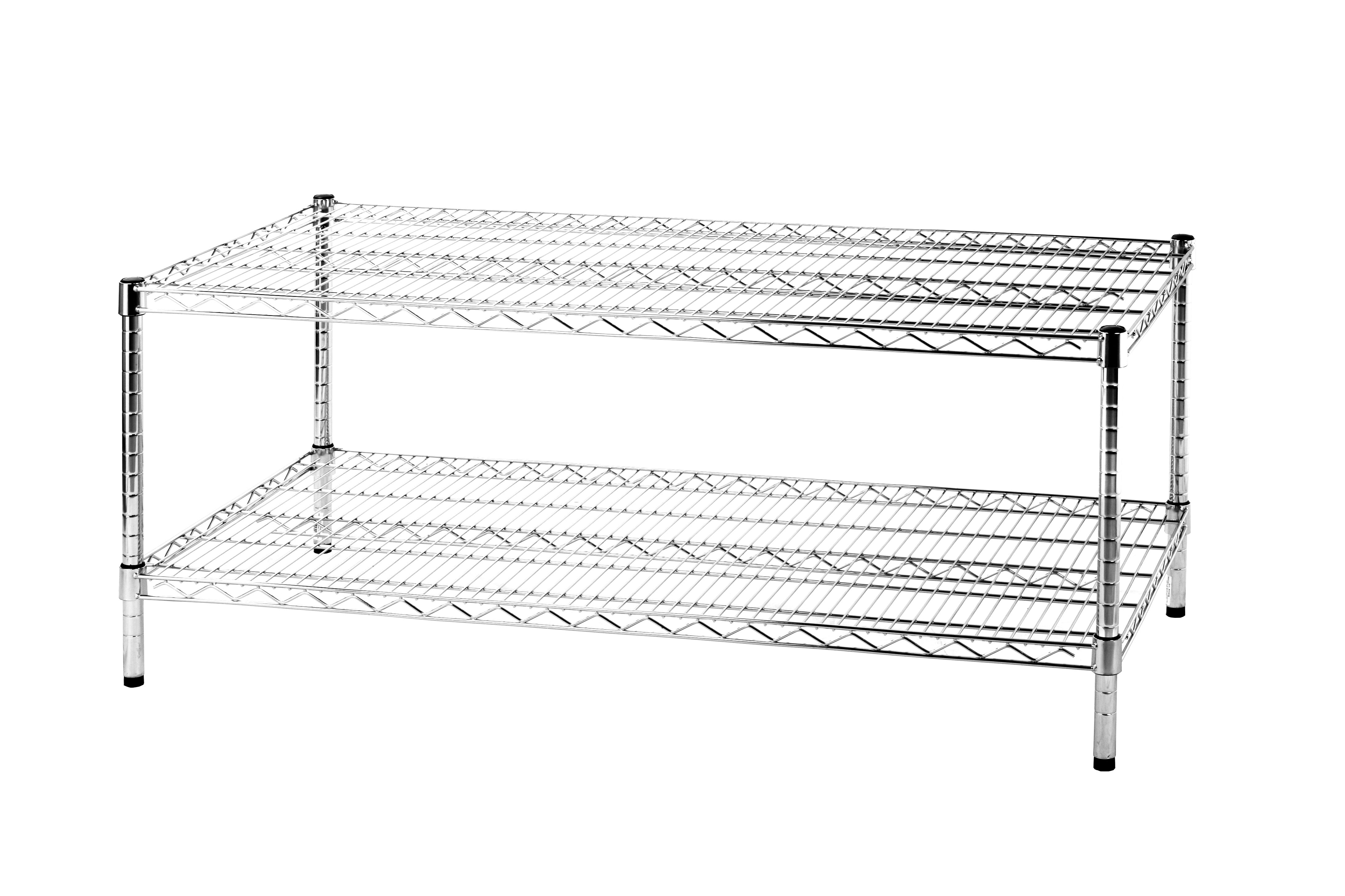 Scaffale Metallo Cromato 5 Ripiani: 60x35x180 Cm, Portata 375 Kg, Ripiani Regolabili, Senza Attrezzi - 5