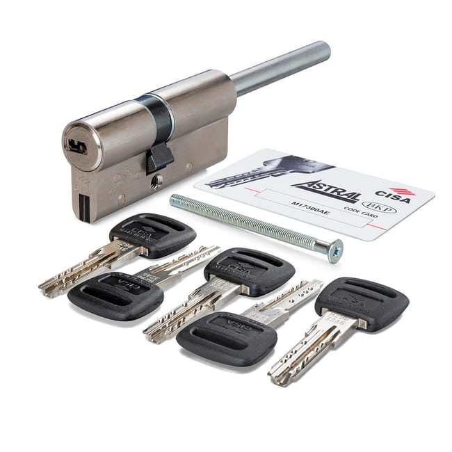 Cilindro Europeo CISA ASTRAL SIGILLO 30 + 40 mm, 1 ingresso chiave e 1 Cilindro Europeo CISA ASTRAL SIGILLO 30 + 40 mm, 1 ingresso chiave e 1