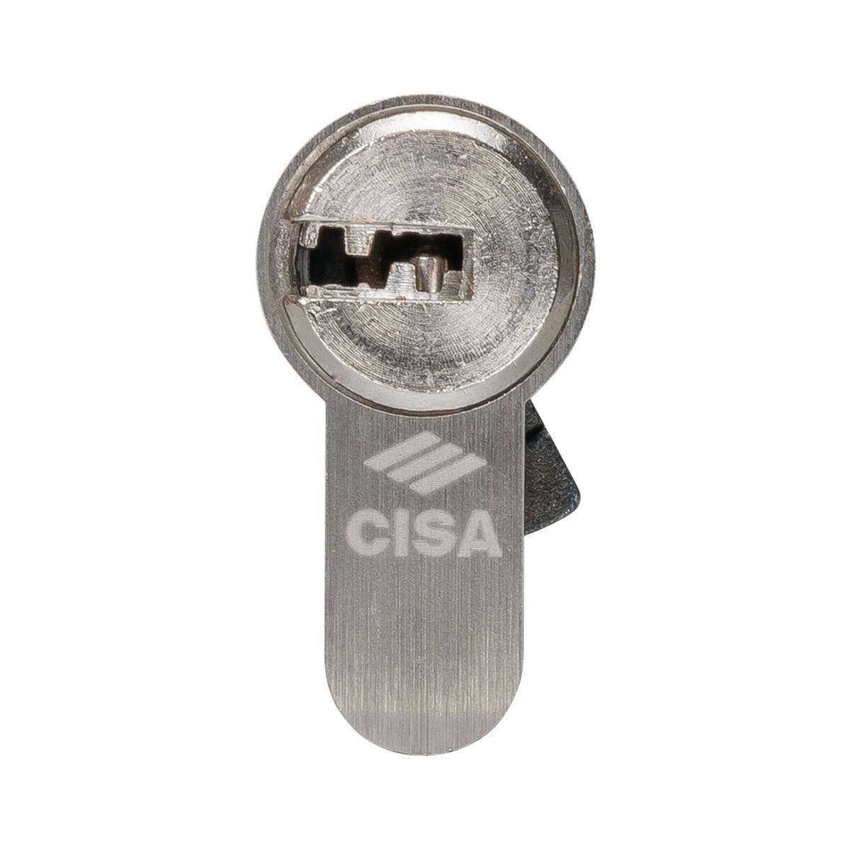 Cilindro Europeo CISA ASIX P8 40 + 40 mm, 2 ingressi chiave in ottone nichelato - 2
