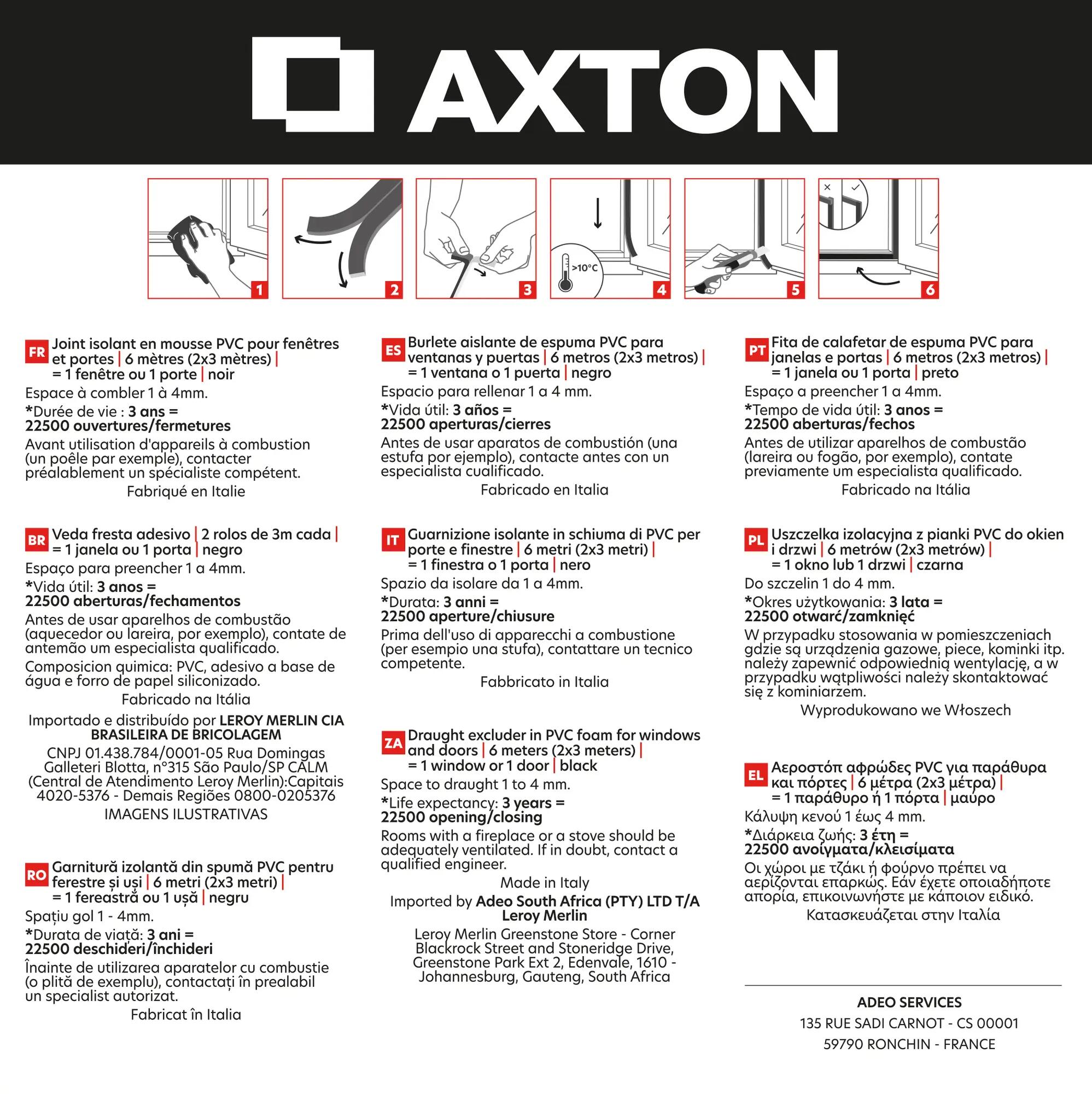 Guarnizione AXTON FLEX nero - 2