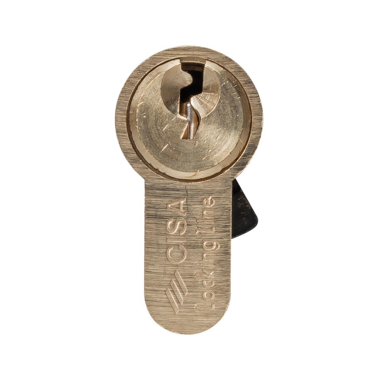 Cilindro Europeo CISA LOCKING LINE 27 + 27 mm, 2 ingressi chiave in ottone - 3