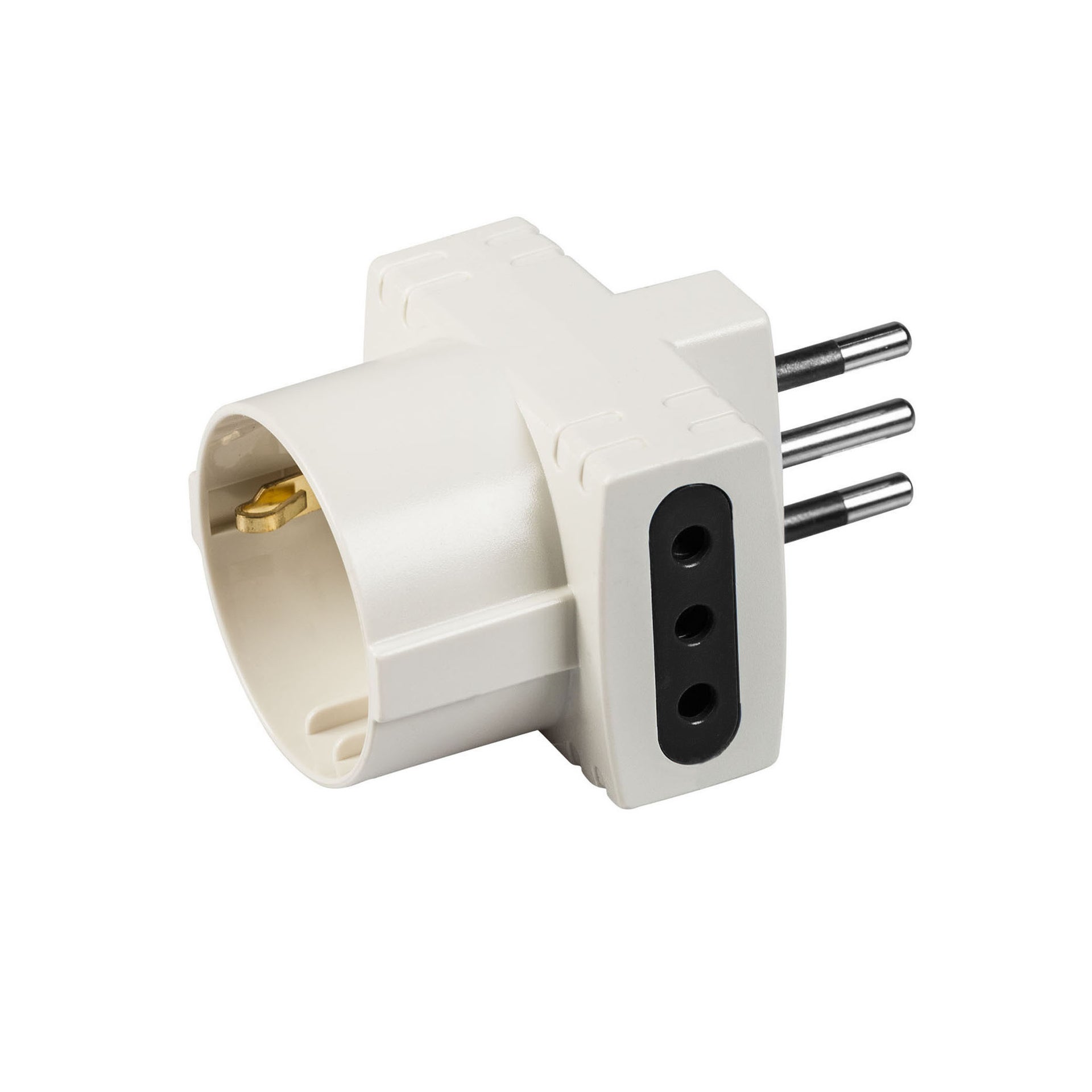 Adattatore 10 A 10 A bianco