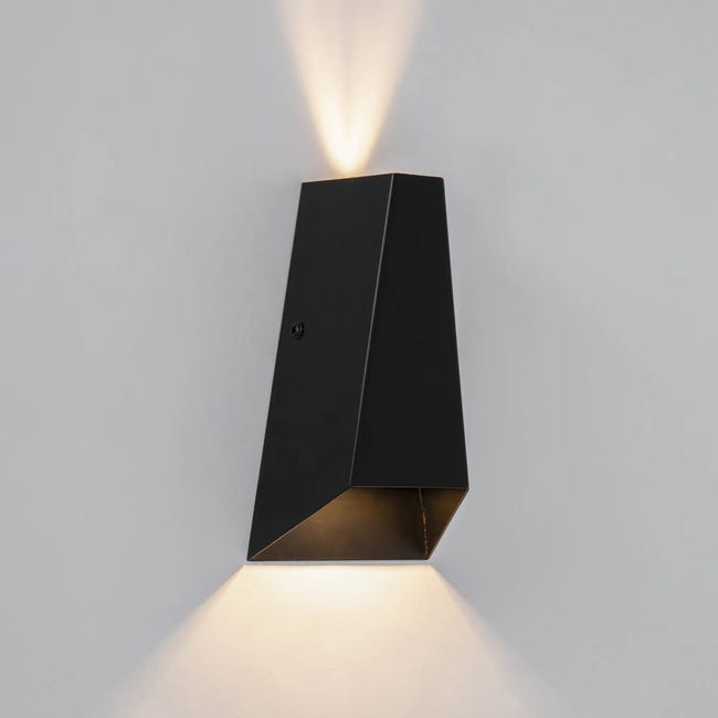 Applique design Soria nero, in metallo, 10x10 cm, 2 luci INSPIRE - 1