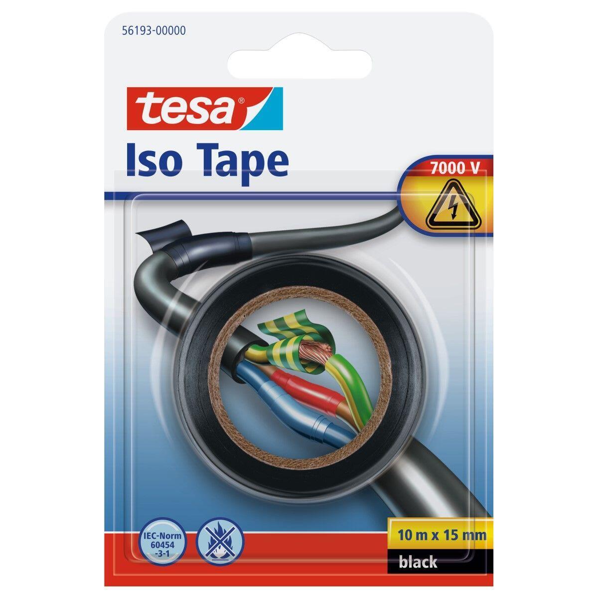 1pcs TESA-51618-15 Nastro in tessuto lana PET 15mm L 25m nero TESA 
