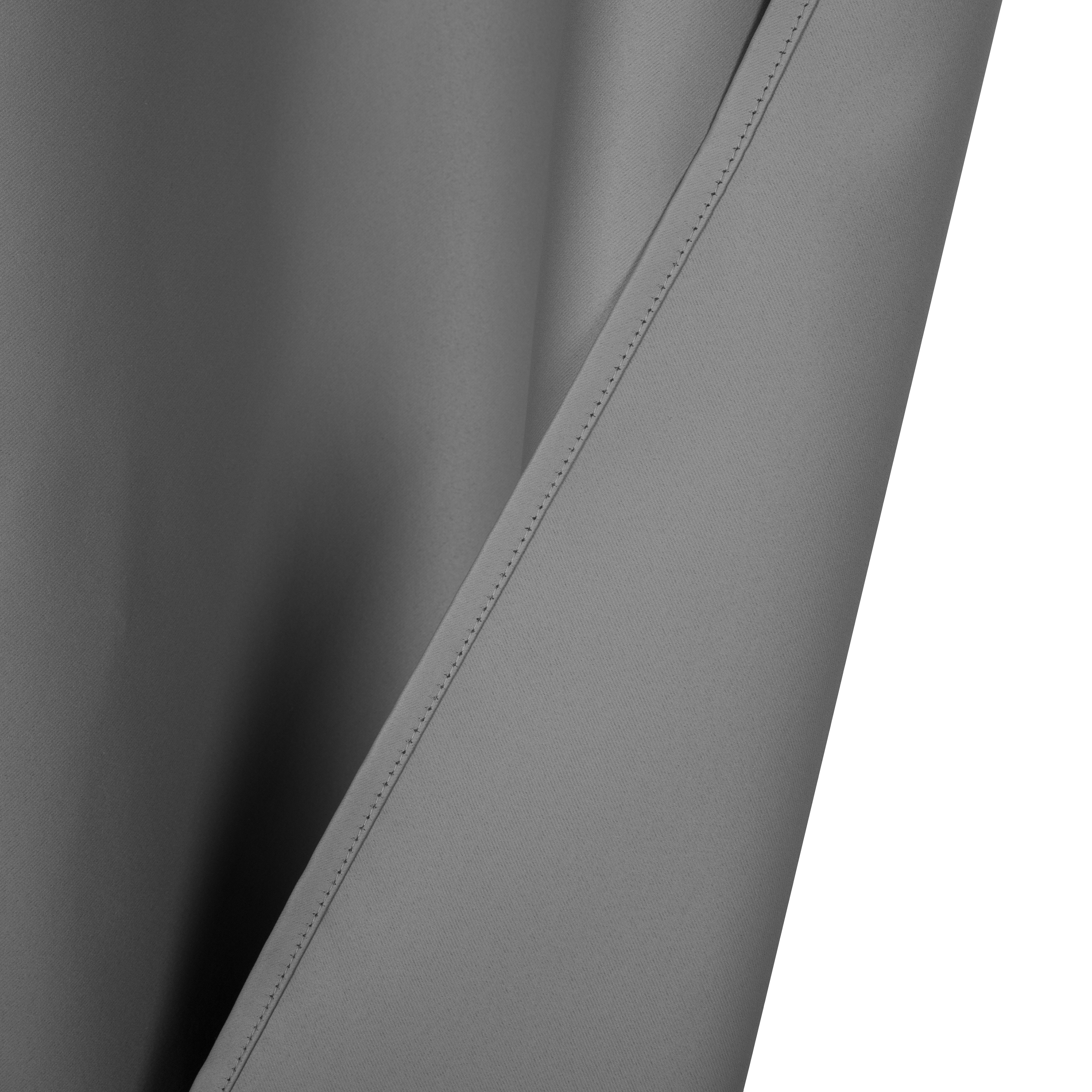 Tenda INSPIRE Alycia grigio e argento occhielli 140 x 280 cm - 2