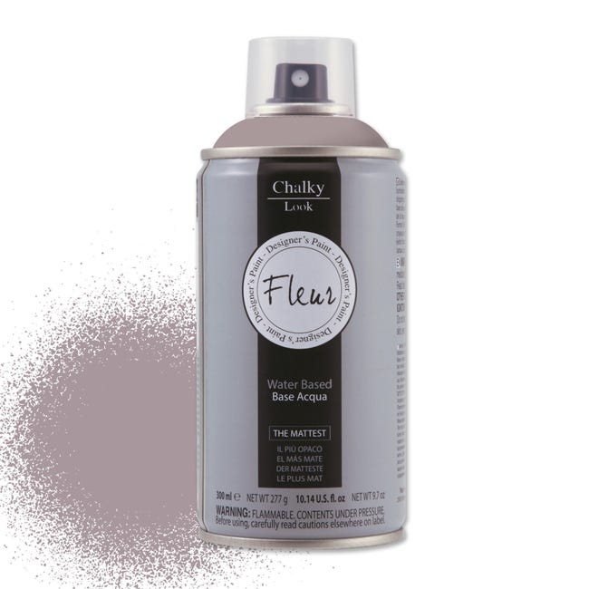 Smalto spray FLEUR Chalky look base acqua grigio indian elephant extramat 0.3 L - 1