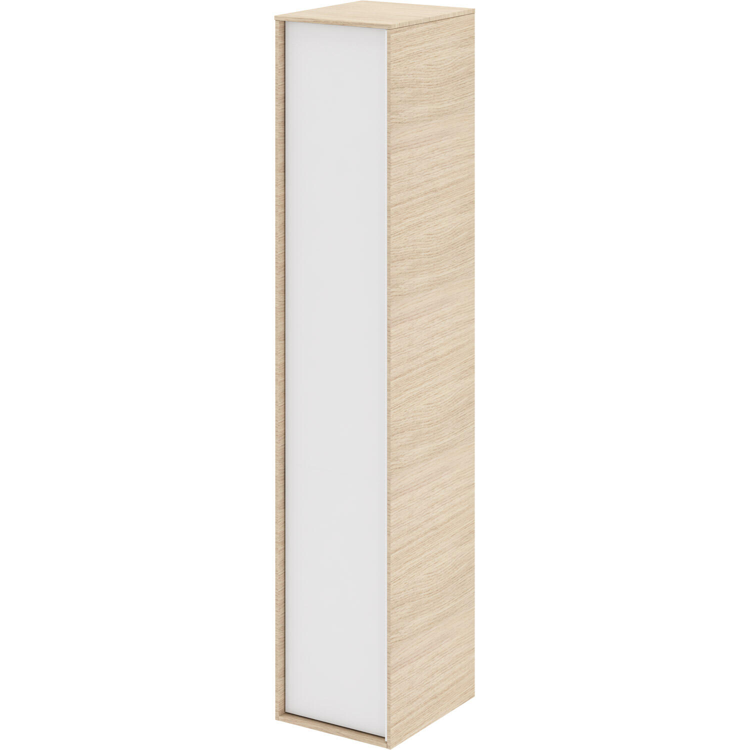 Colonna per mobile bagno Neo 1 anta L 30 x P 35 x H 154 cm bianco legno effetto naturale SENSEA