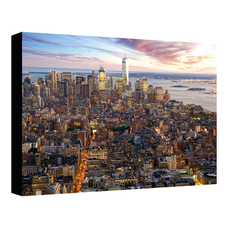 Dipinto su tela Vista su New York 50x40 cm