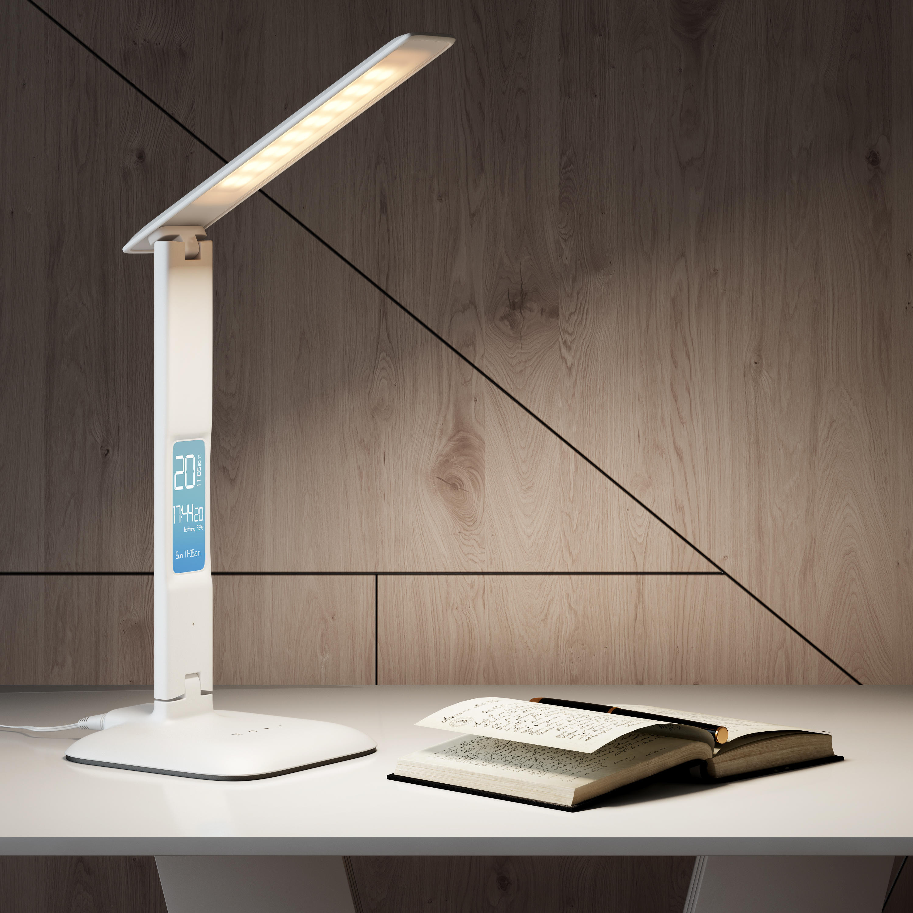 Lampada Da Scrivania LED Alex Touch Nero, Luce Con 3 Temperature Di Colore 820 Lumen Inspire 89112850