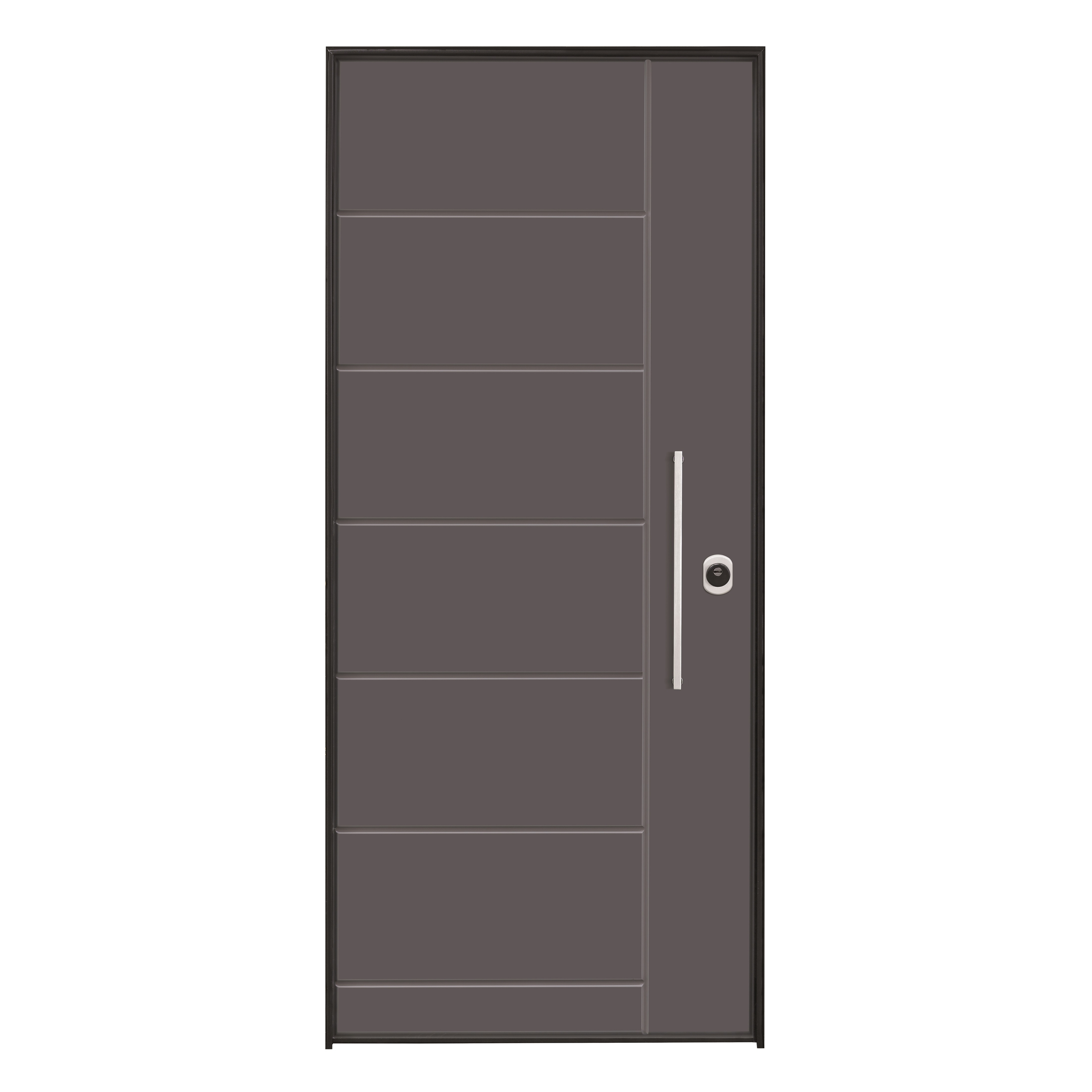 Porta blindata Termika grigio L 80 x H 210 cm sinistra - 6