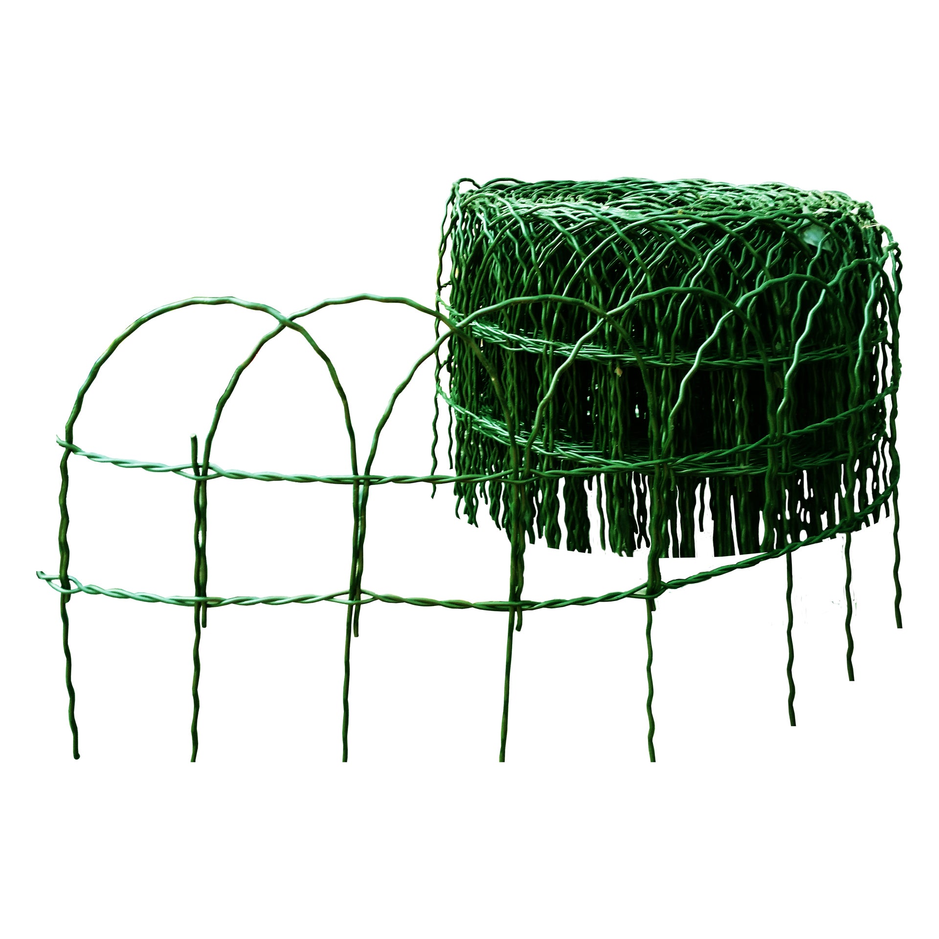 Bordura in rotolo in acciaio galvanizzato verde ral 6005 Ornaplast L 1000 x H 40 cm Sp 0.34 cm