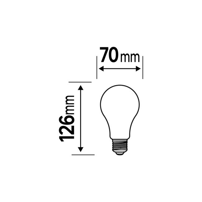 Lampadina LED filamento, E27, Goccia, Bianco, 18W=2452LM (equiv 150 W), 360° , LEXMAN - 1