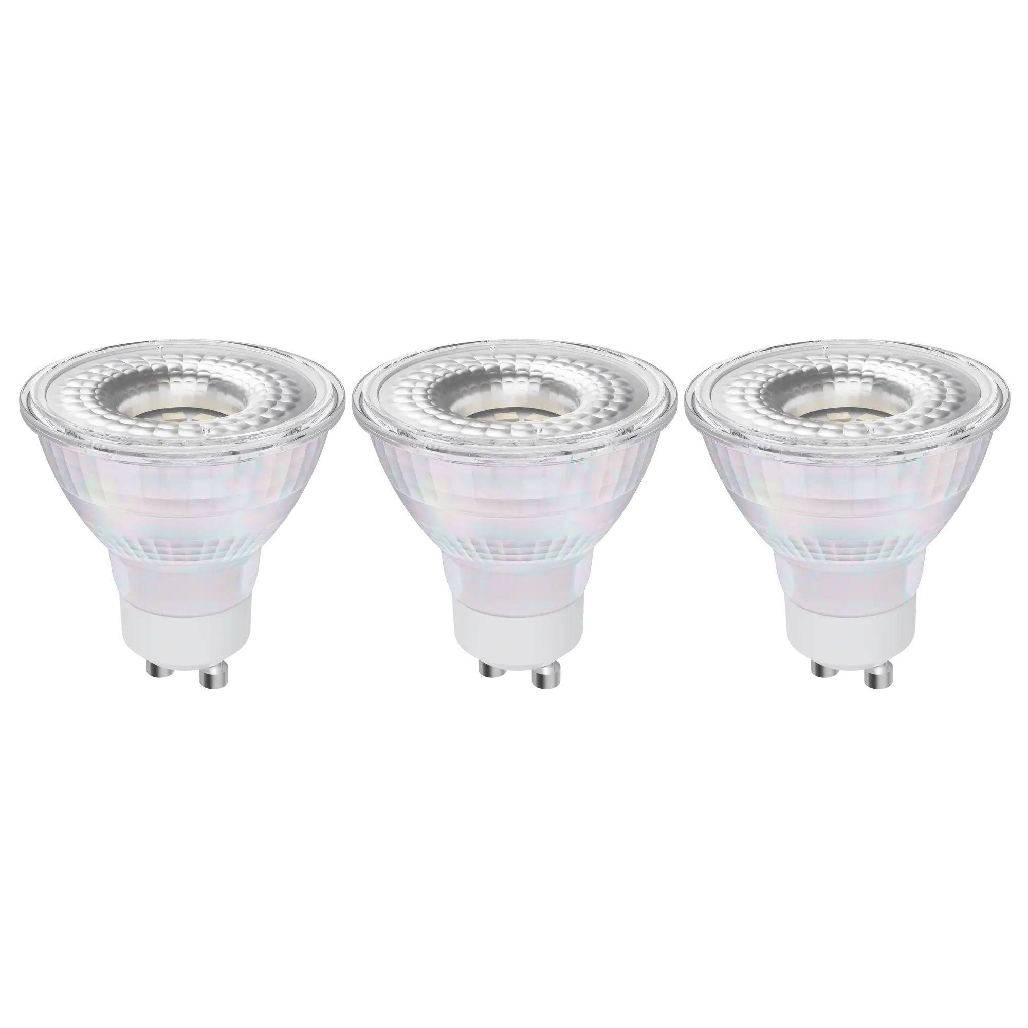 Set di 3 lampadine LED, GU10, Faretto, Trasparente, 4.7W=450LM (equiv 50 W), 100° , LEXMAN - 2
