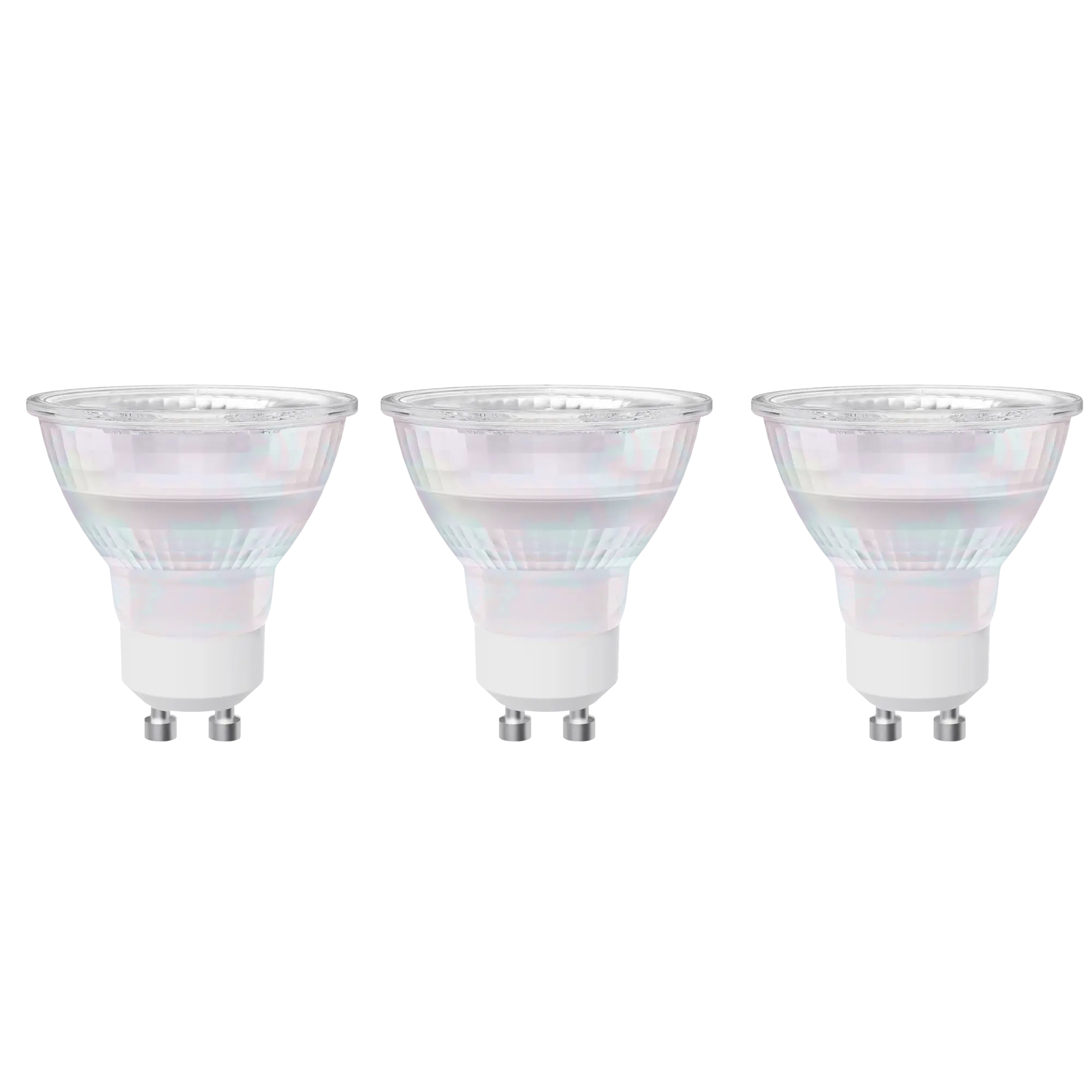 Set di 3 lampadine LED, GU10, Faretto, Trasparente, 4.7W=450LM (equiv 50 W), 100° , LEXMAN - 1