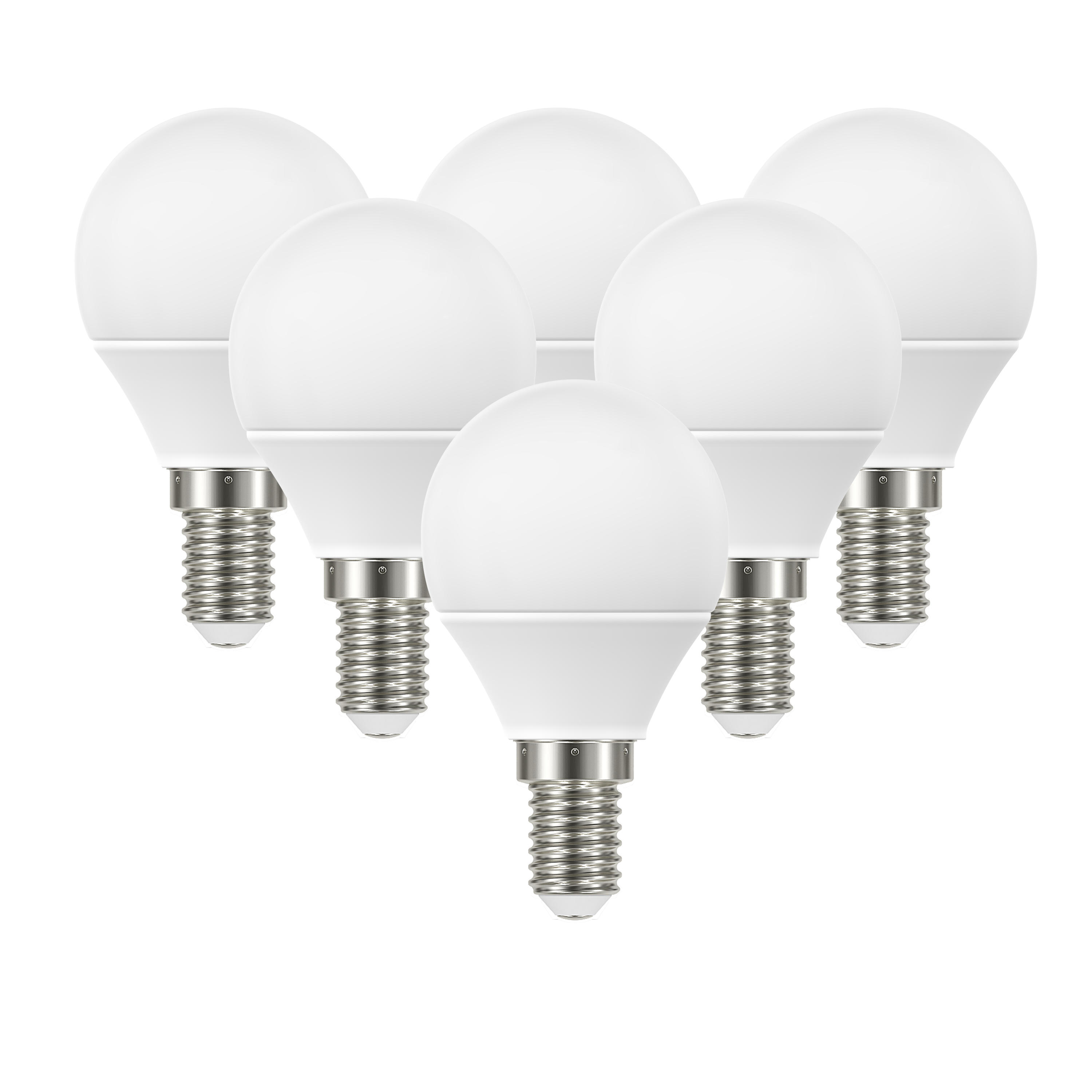 Set Di 6 Lampadine LED, E14, Sferico, Smerigliato, 4.2W=470LM (equiv 40 ...