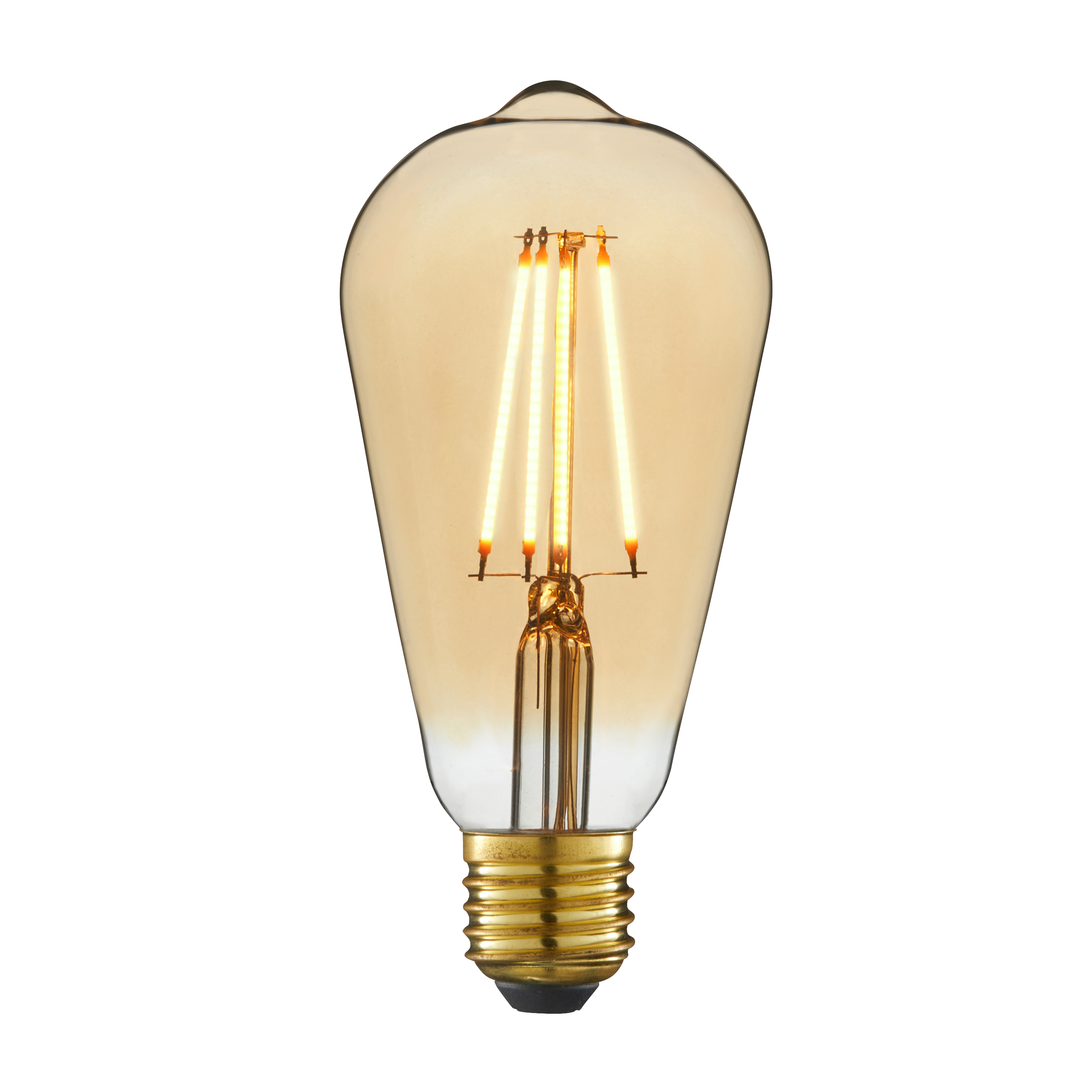 Lampadina Led Vintage A Globo Ambra In Vetro Attacco E27., Lampadine Vintage E27 - Foto 8