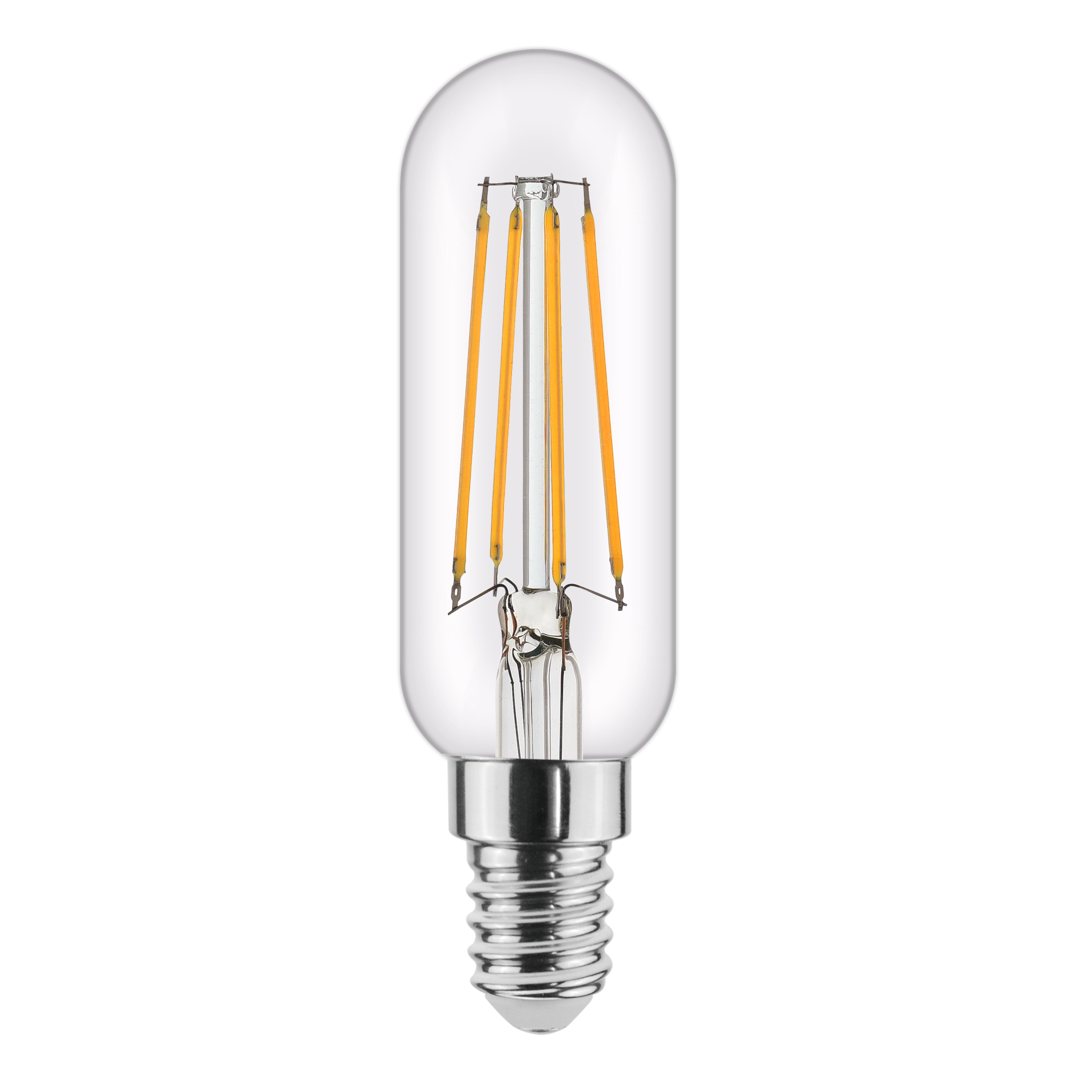 Lampadina LED Filamento, E14, Tubo, Trasparente, 1.8W=250LM (equiv 25 W ...