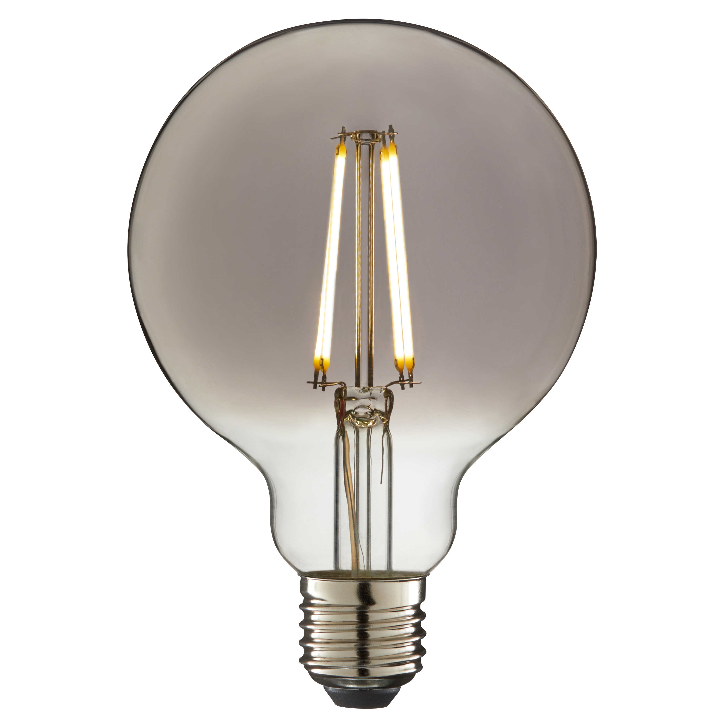 Lampadina decorativa LED filamento, E27, Globo, Fumé, 5.8W=470LM (equiv 40 W), 360° , LEXMAN - 1