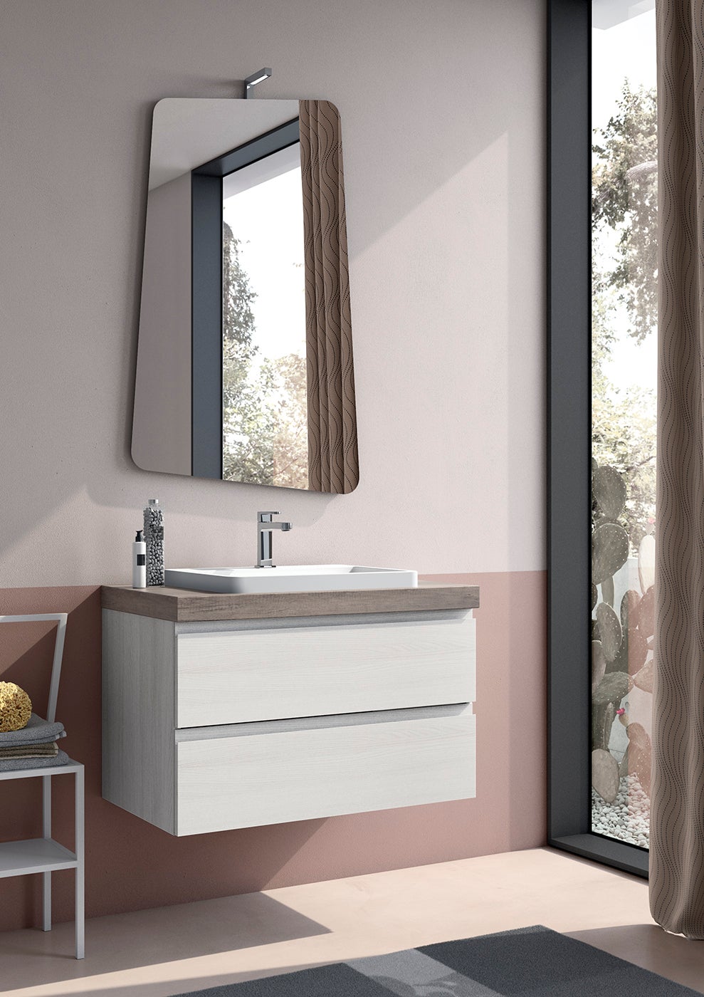 Mobile bagno Gola bianco L 85 cm Leroy Merlin