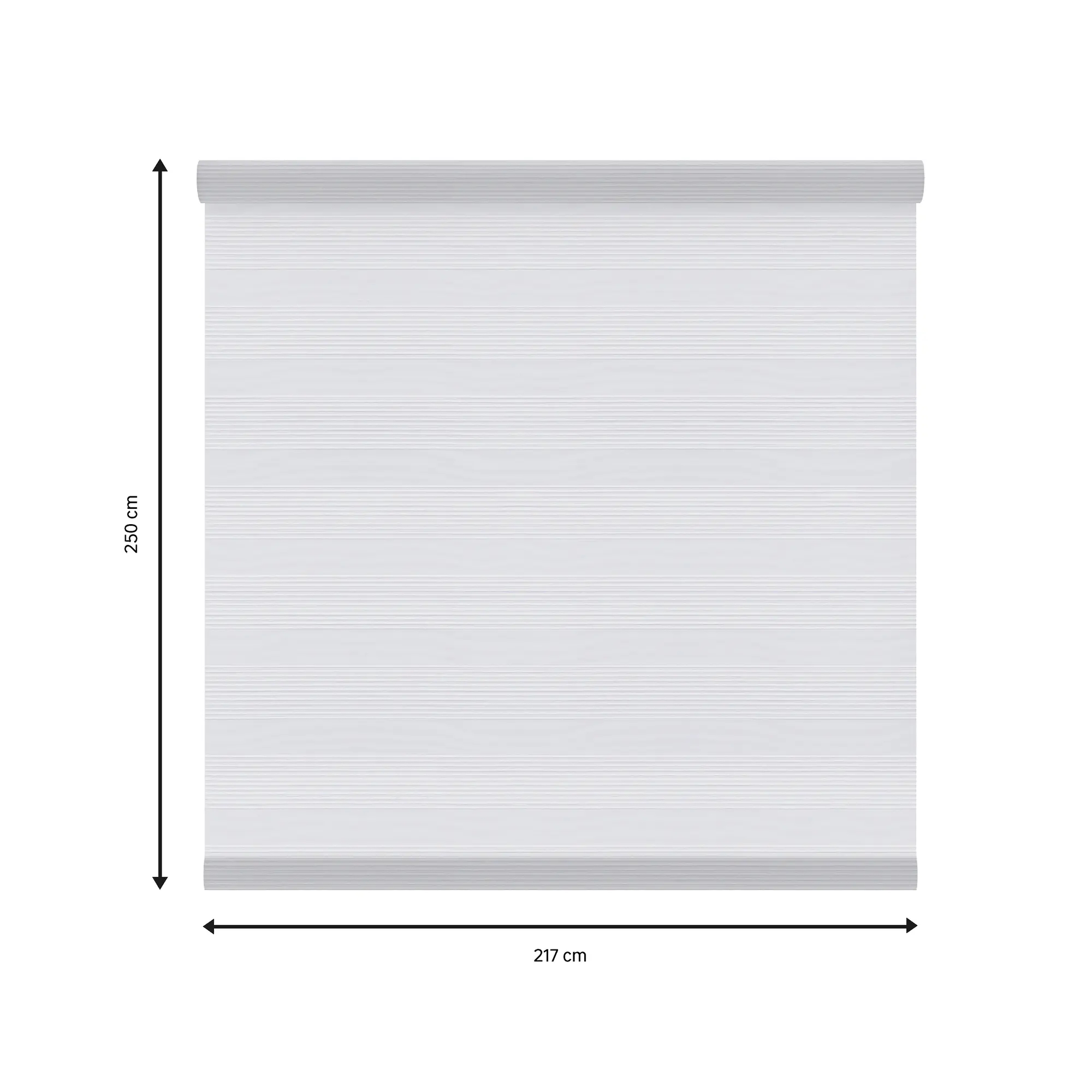 Tessuto per tende a rullo regolabile INSPIRE Athenes bianco 217 x 250 cm - 2