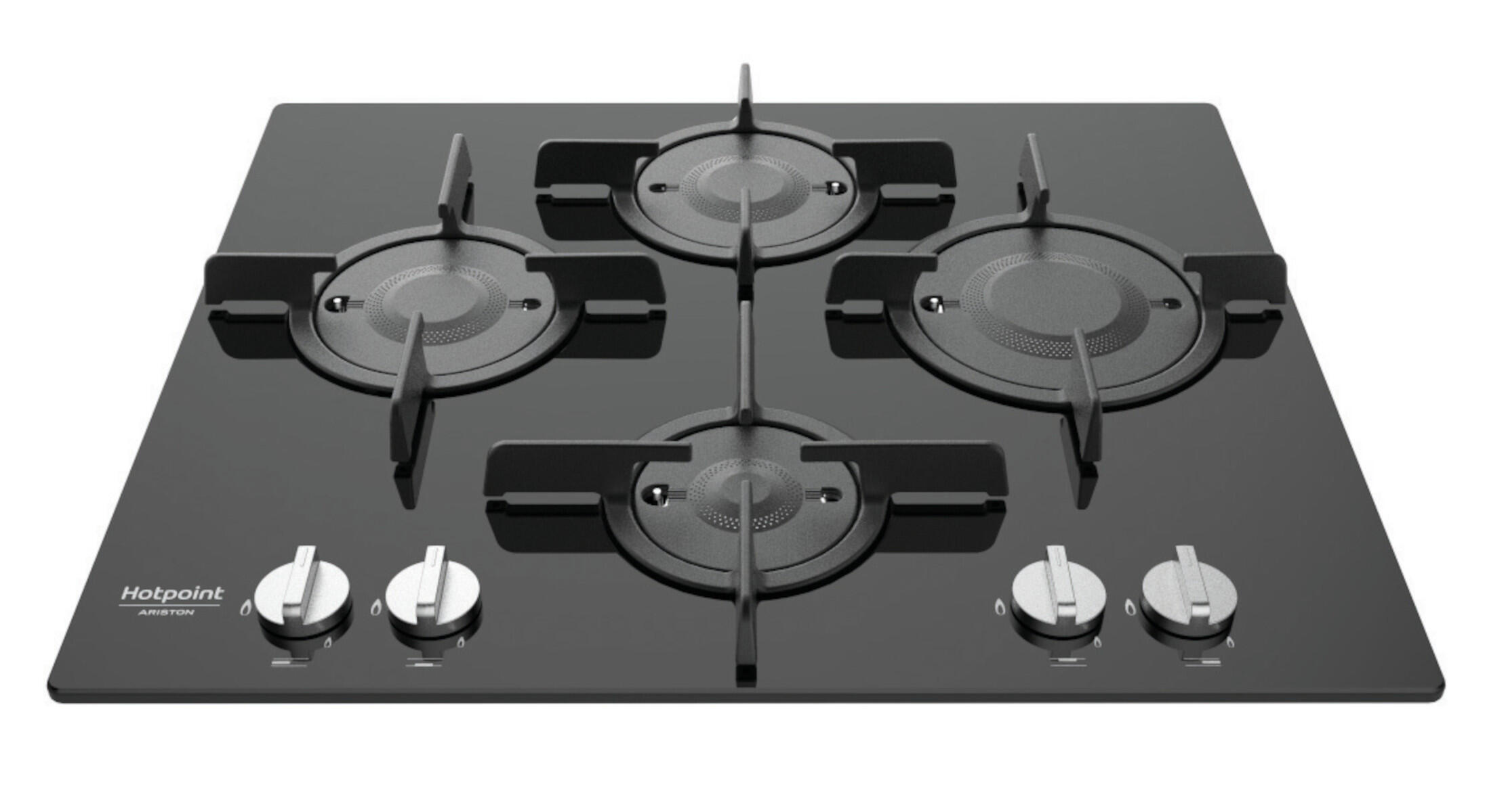 Piano cottura elettrico 4 zone L 60 cm FTGHG 641 D/HA(BK) HOTPOINT nero |  Leroy Merlin