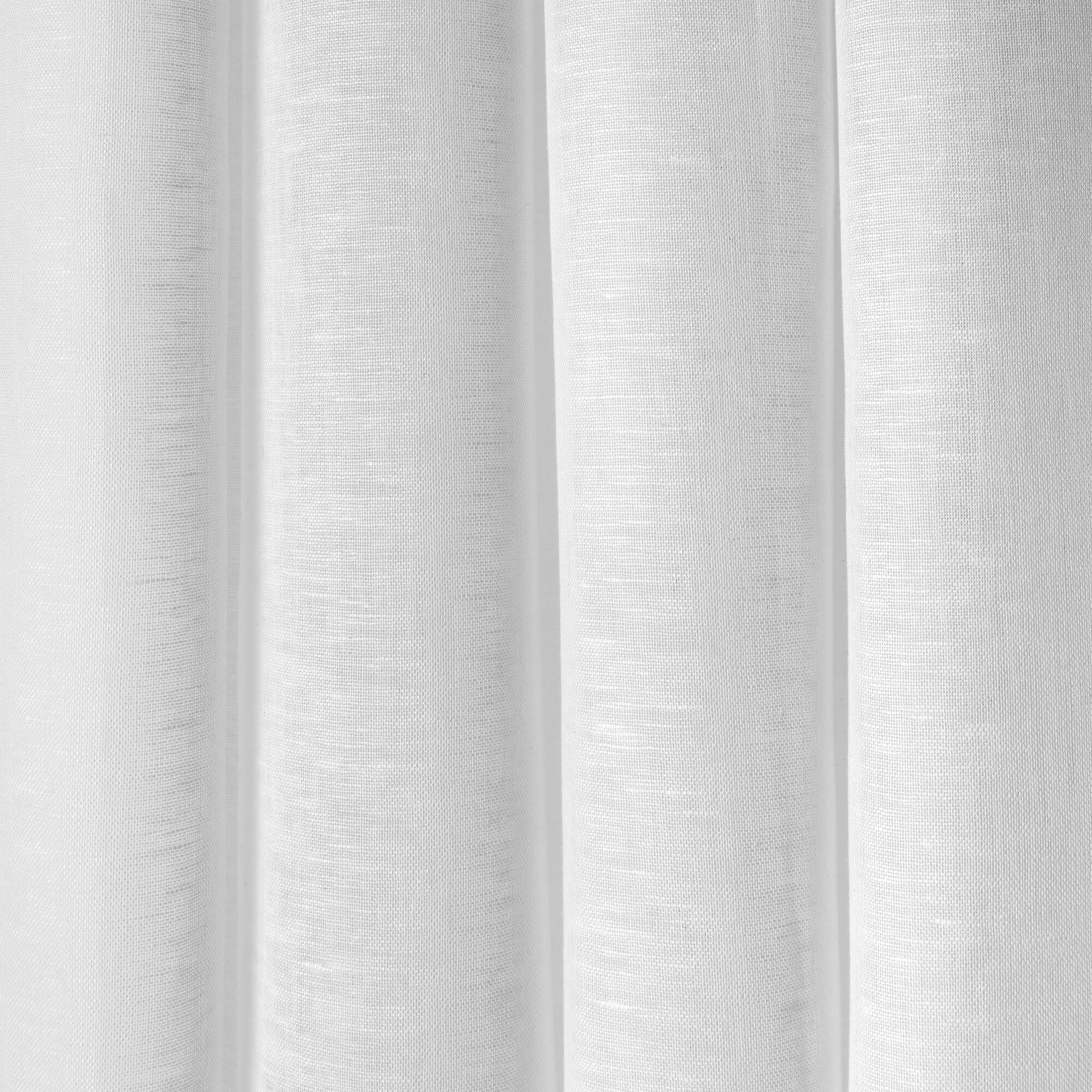 Tenda INSPIRE Ayline bianco fettuccia con passanti nascosti 140 x 280 cm - 3