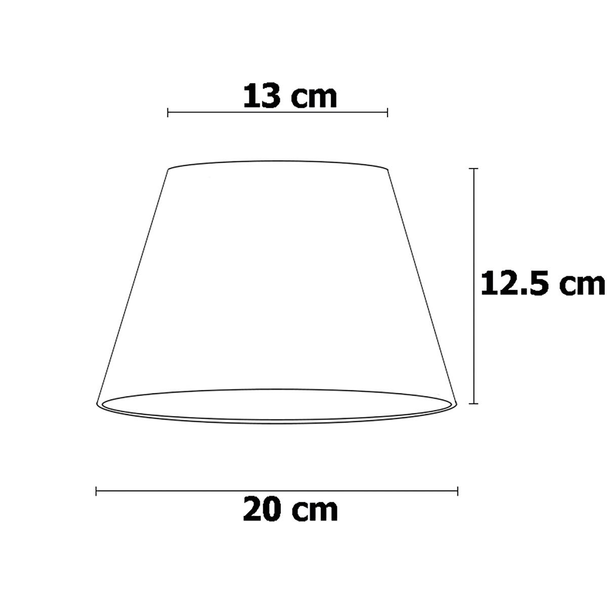 Paralume per lampada da tavolo personalizzabile Ø 20 cm bianco in carta laccata - 2