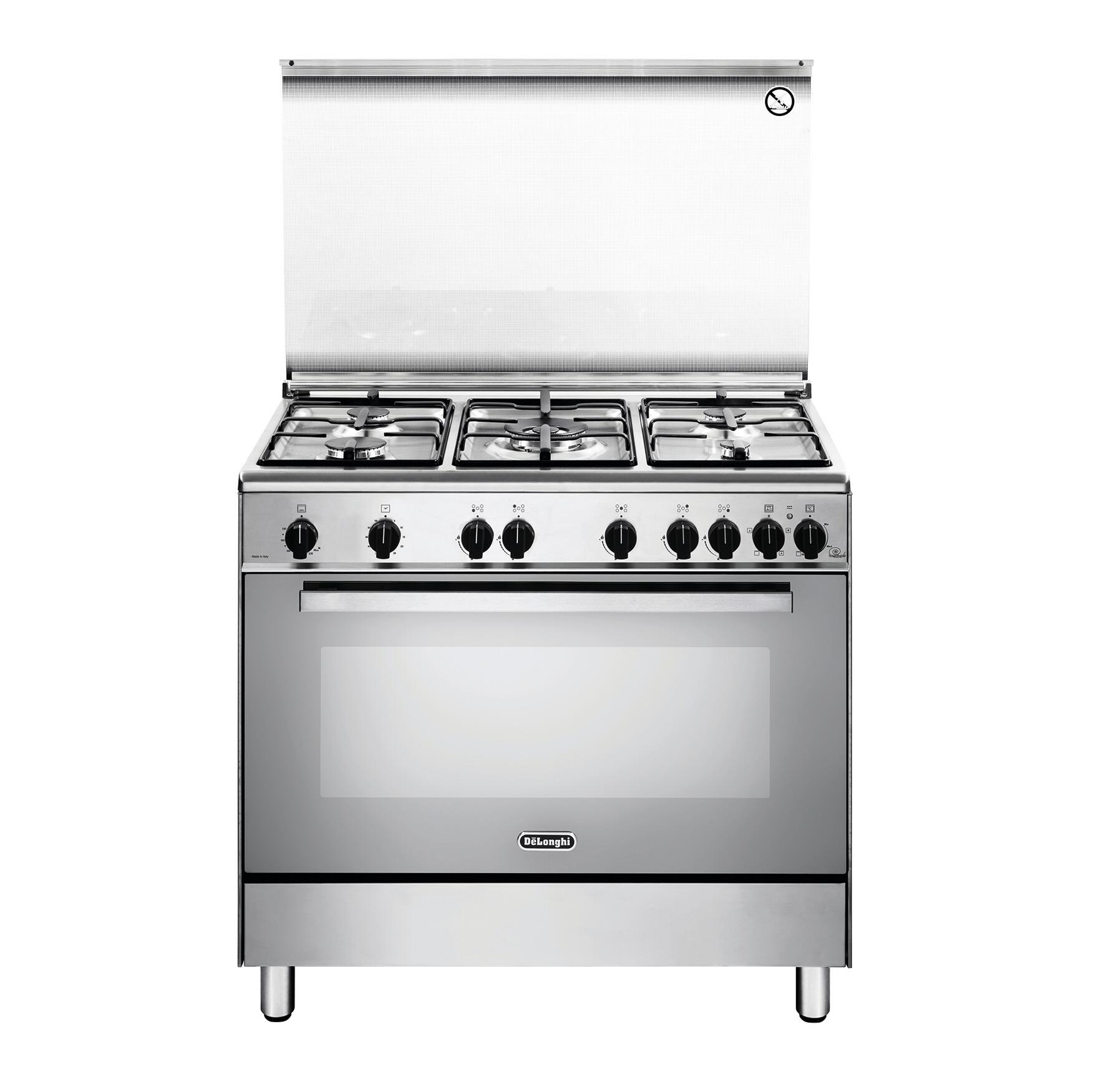 Cucina freestanding manuale con manopole DE'LONGHI DGVX 96 ED2 | Leroy  Merlin