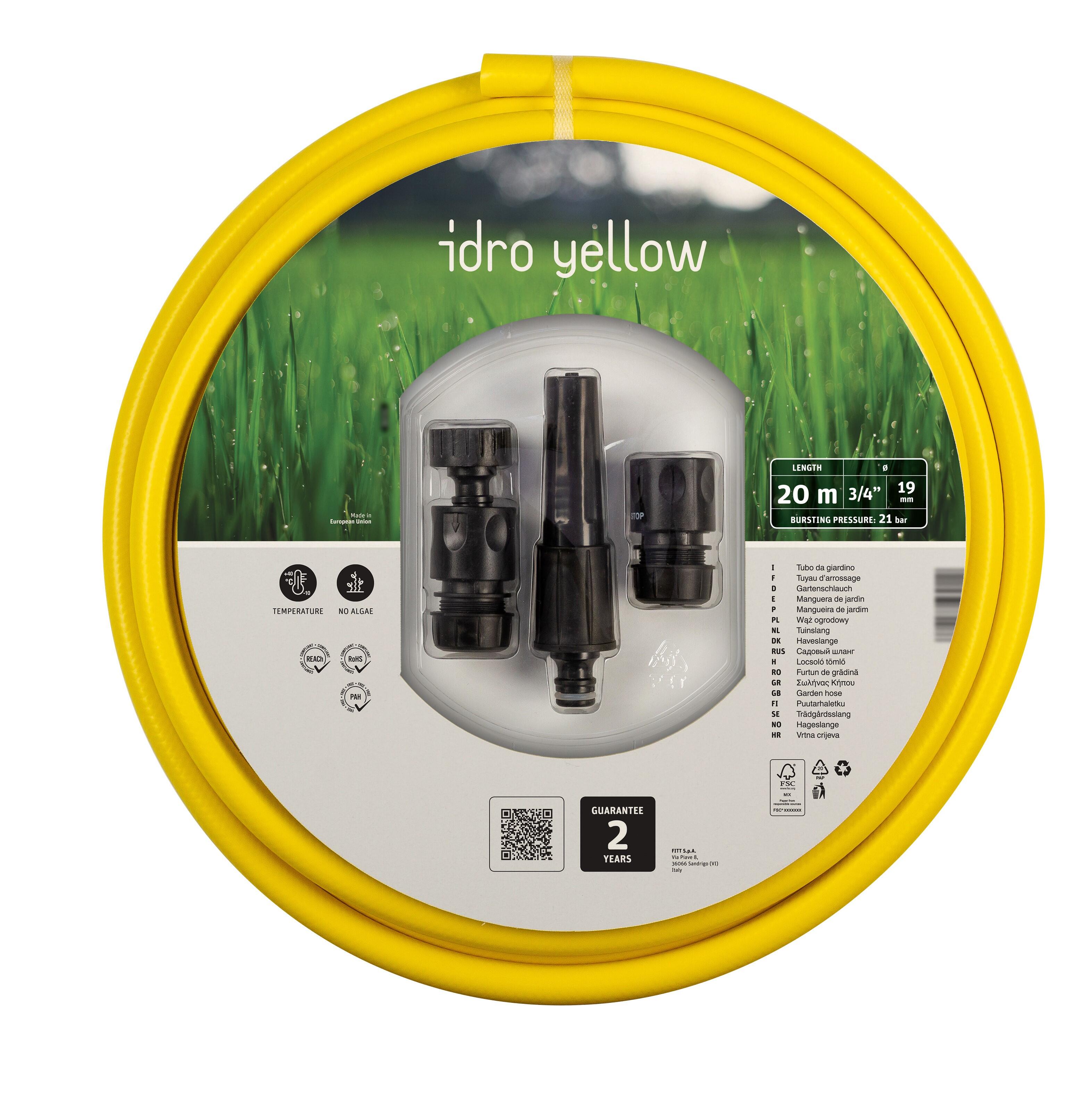 Jardibric Tubo Da Giardino 3 Strati 19mm X 50m - Resistente 20 Bar, Anti-UV E Anti-Alghe - Flessibile E Resistente Alle Pieghe Per Irrigazione - 3