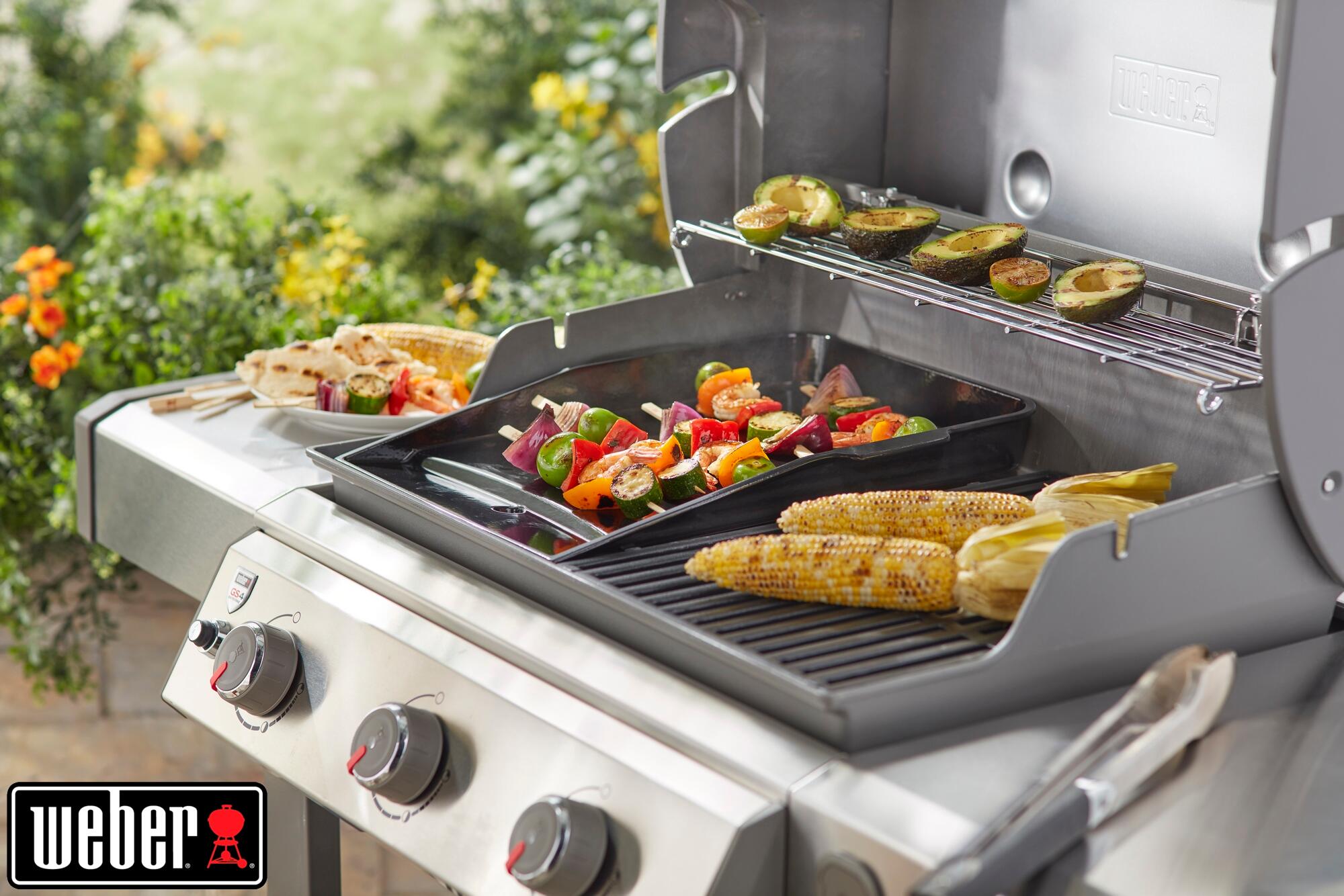 Pietra per barbecue in ghisa smaltata L 49.3 x P 31.8 cm WEBER Piastra  Deluxe Genesis II 300/400/600 | Leroy Merlin