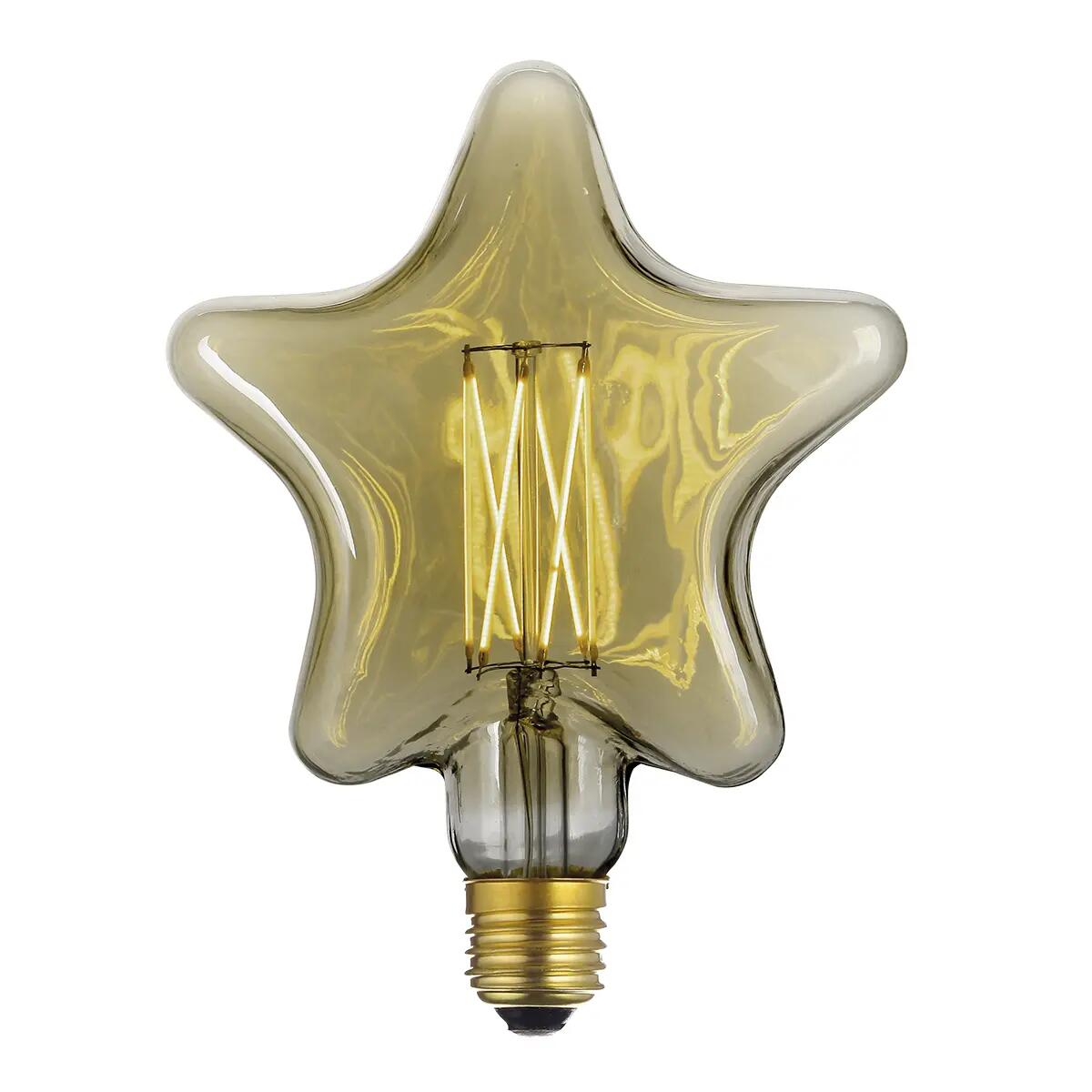 Lampadina decorativa LED, E27, Bottiglia, Fumé, Luce calda, 4W=150LM (equiv 4 W), 360° , ON - 4