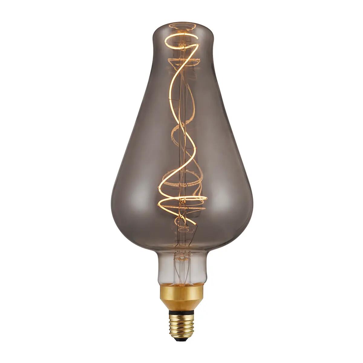 Lampadina decorativa LED, E27, Bottiglia, Fumé, Luce calda, 4W=150LM (equiv 4 W), 360° , ON - 6