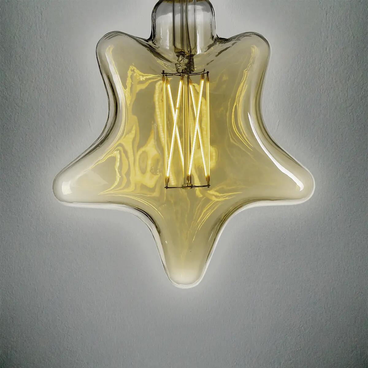 Lampadina decorativa LED, E27, Bottiglia, Fumé, Luce calda, 4W=150LM (equiv 4 W), 360° , ON - 12