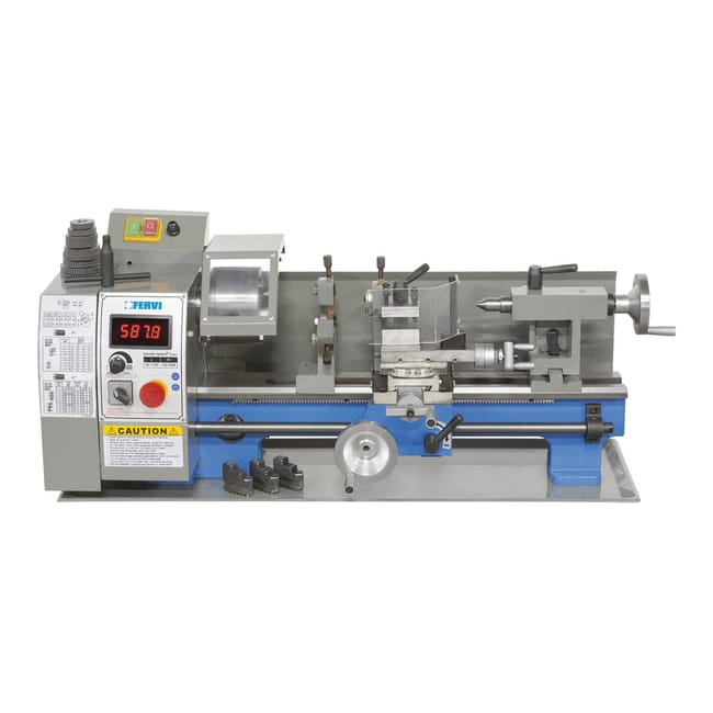 tornio per metallo fervi 0506 600 w 50 1100 rpm 100 2500 rpm giri min leroy merlin