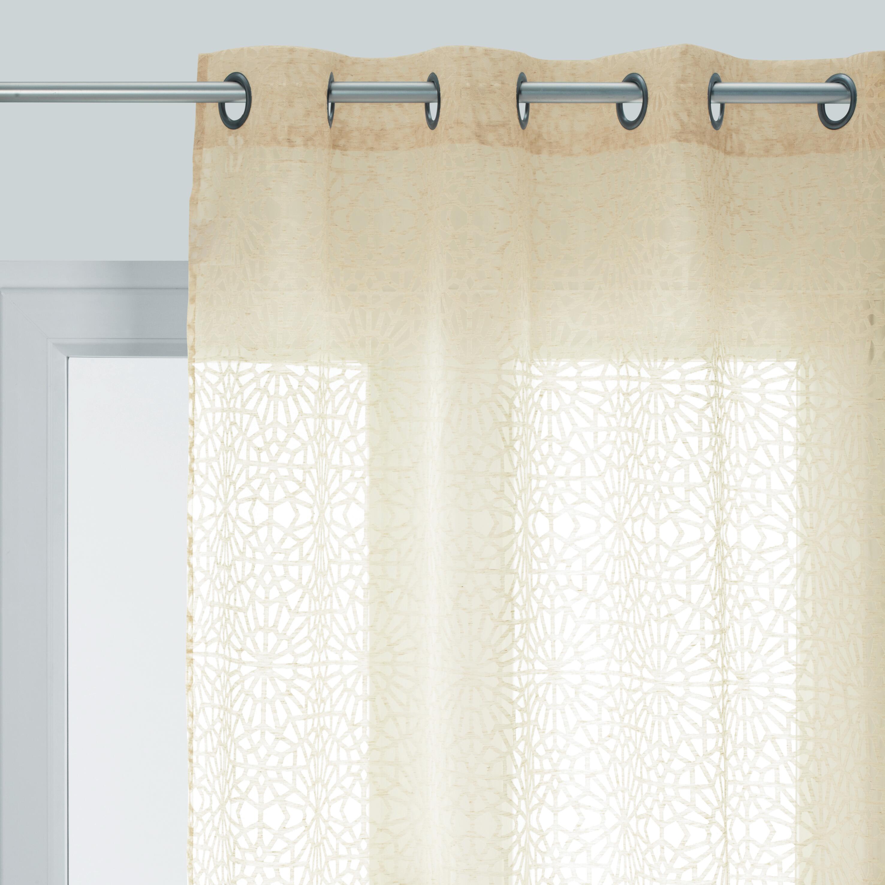 Atout Ciel Tenda in voile stampata argento con occhielli, 140 x 240 cm, pronta da appendere, colore: grigio