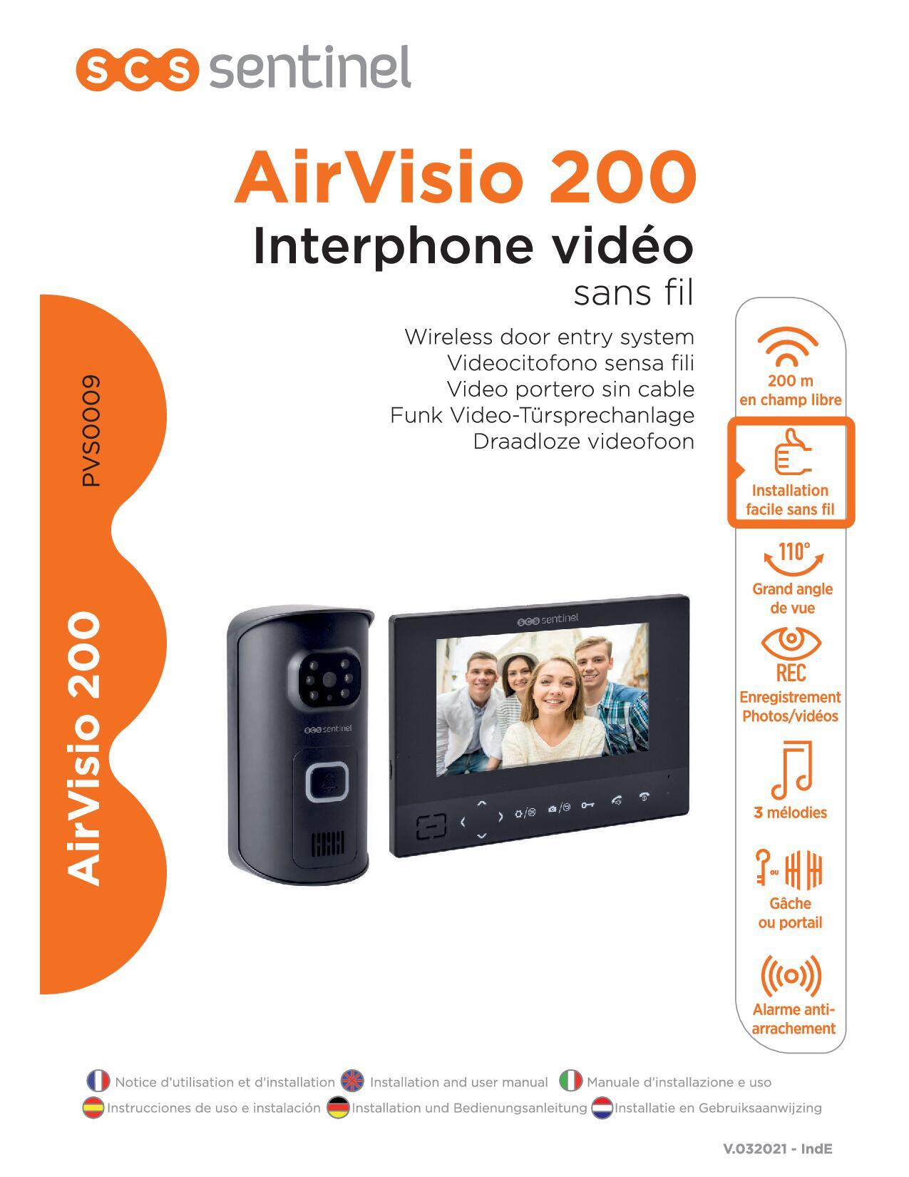 Videocitofono ip monofamiliare SCS SENTINEL AirVisio 200 2 fili - 4