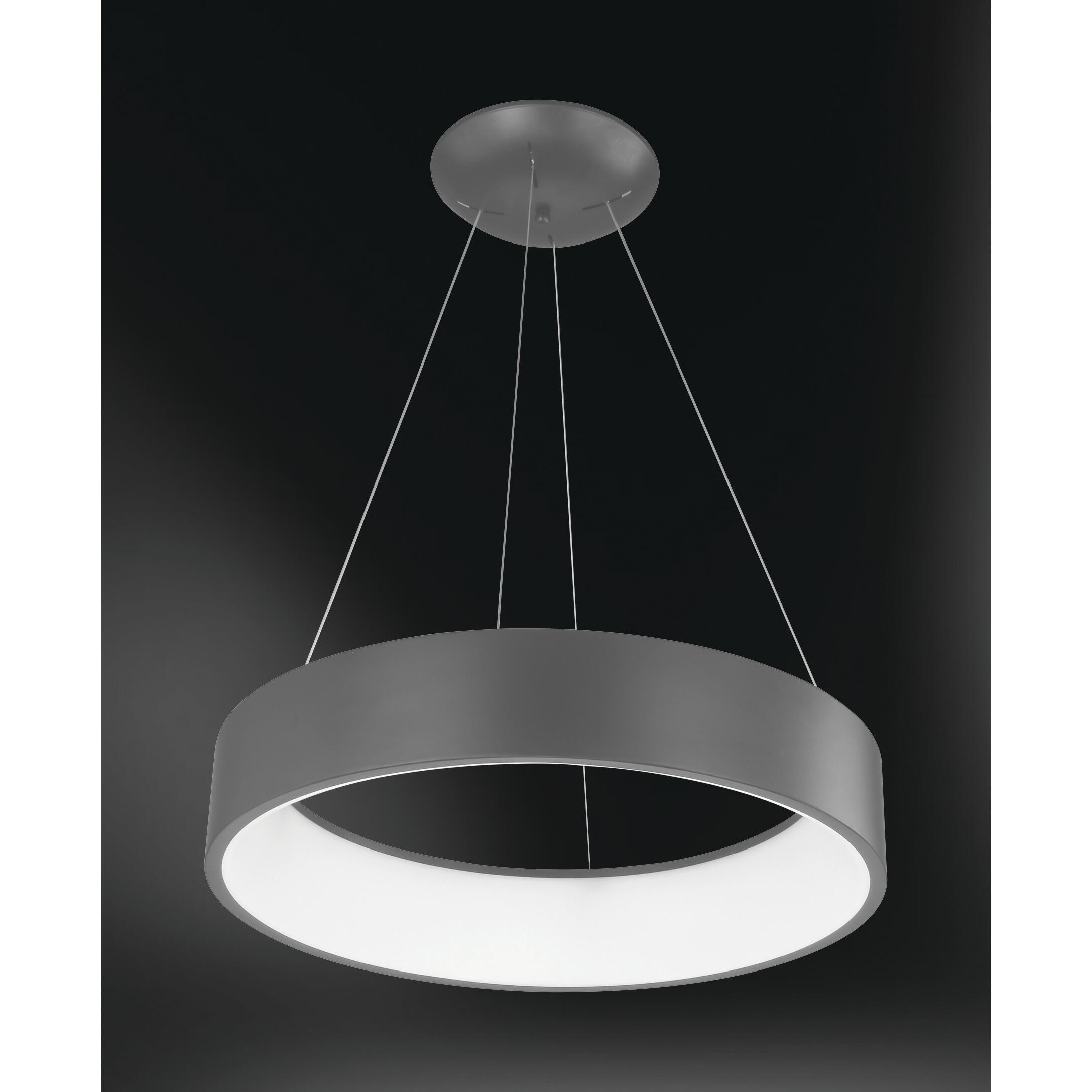 Lampadario Design Pure grigio, in metallo, D. 45 cm, WOFI - 4