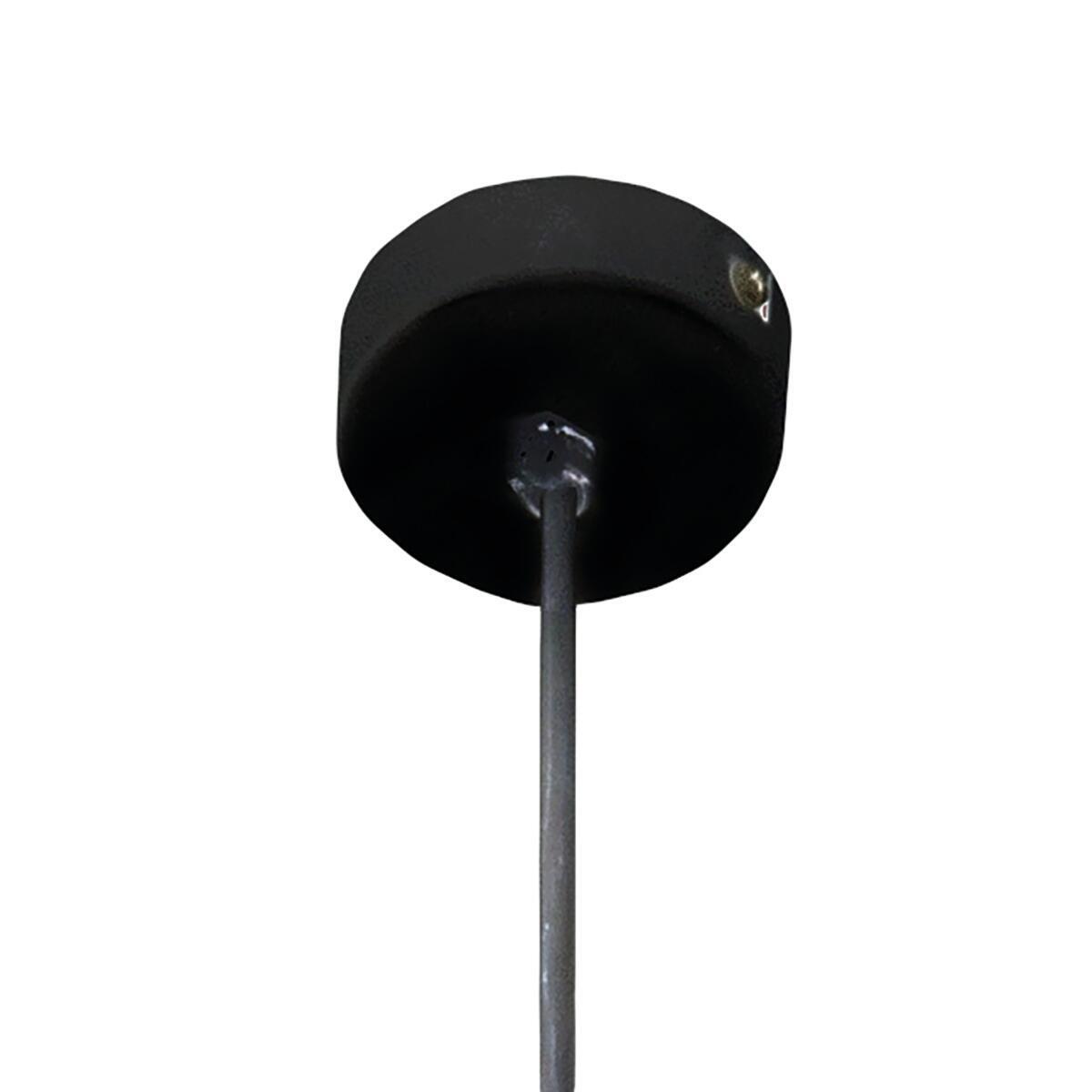 Lampadario Design Tubix nero in metallo, D. 8 cm, NOVECENTO - 3
