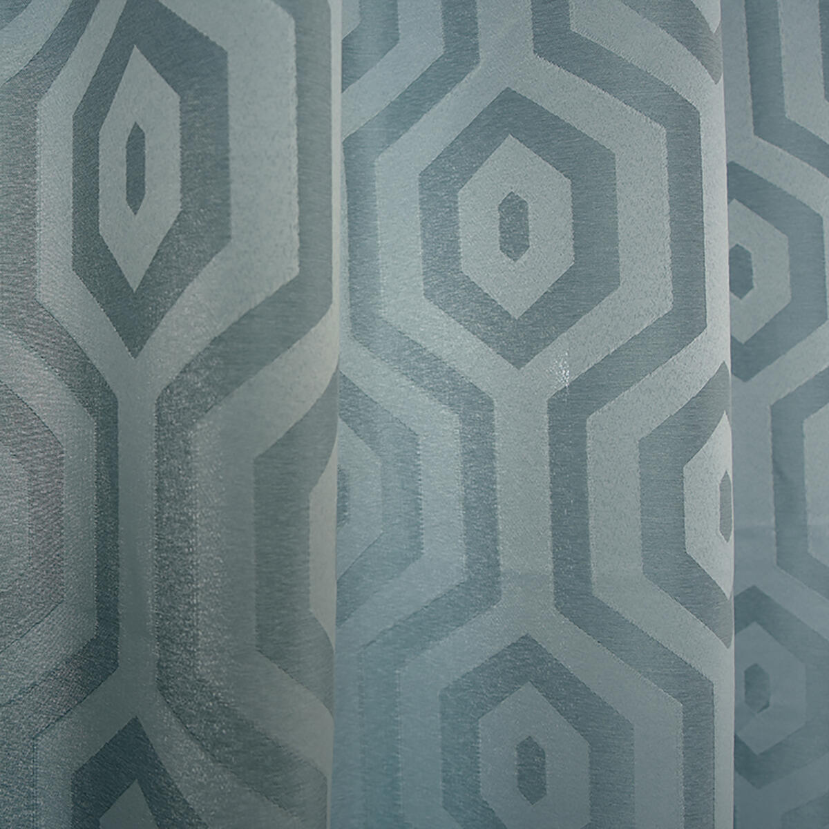 Tenda Oscurante Con Occhielli, Grigio Marmorizzato, 140x245 Cm, 100% Poliestere - 2