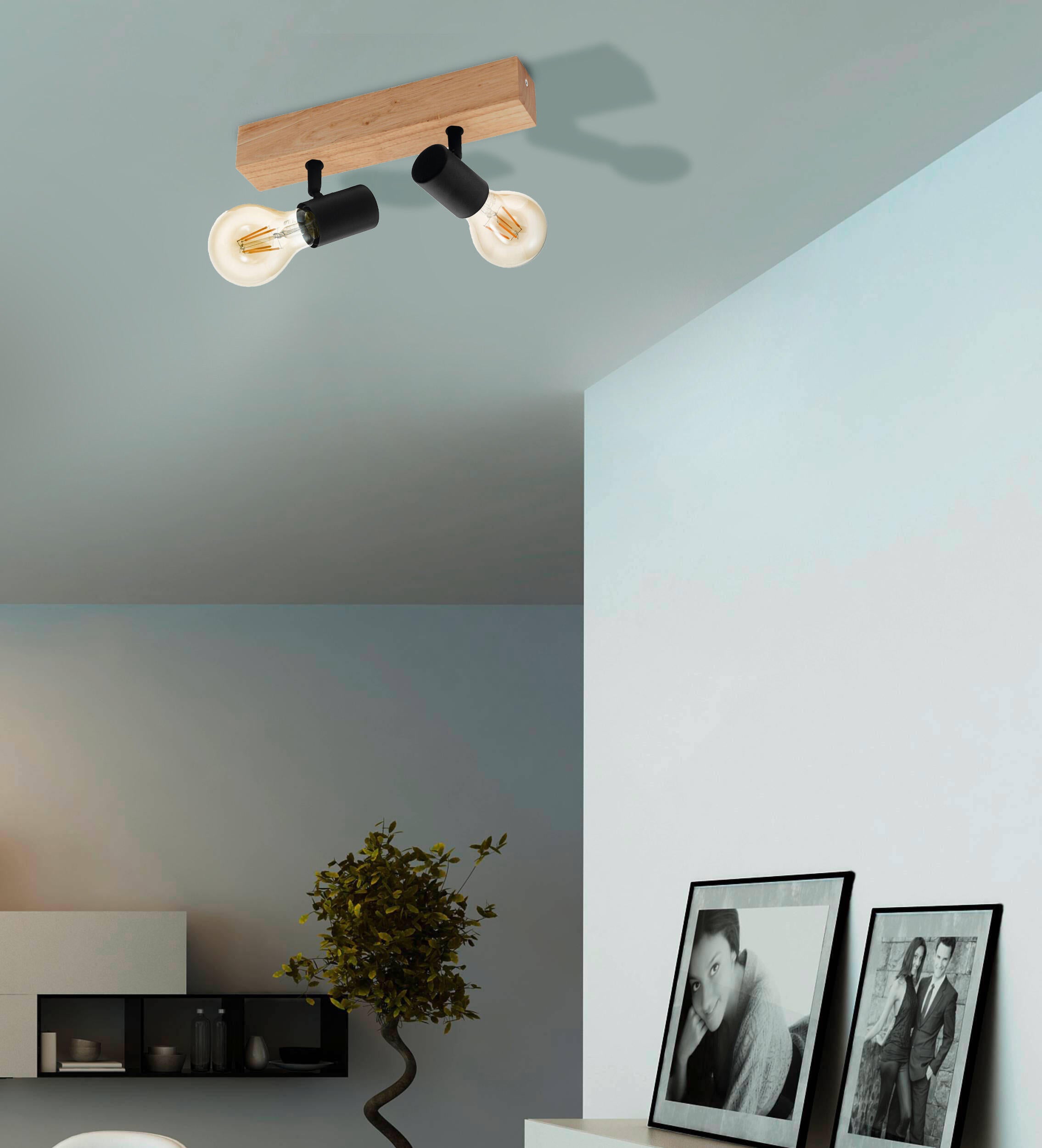 Barra Per Faretti EGLO 94585 Barnham – Design Moderno, Nero, Per Illuminazione A Soffitto